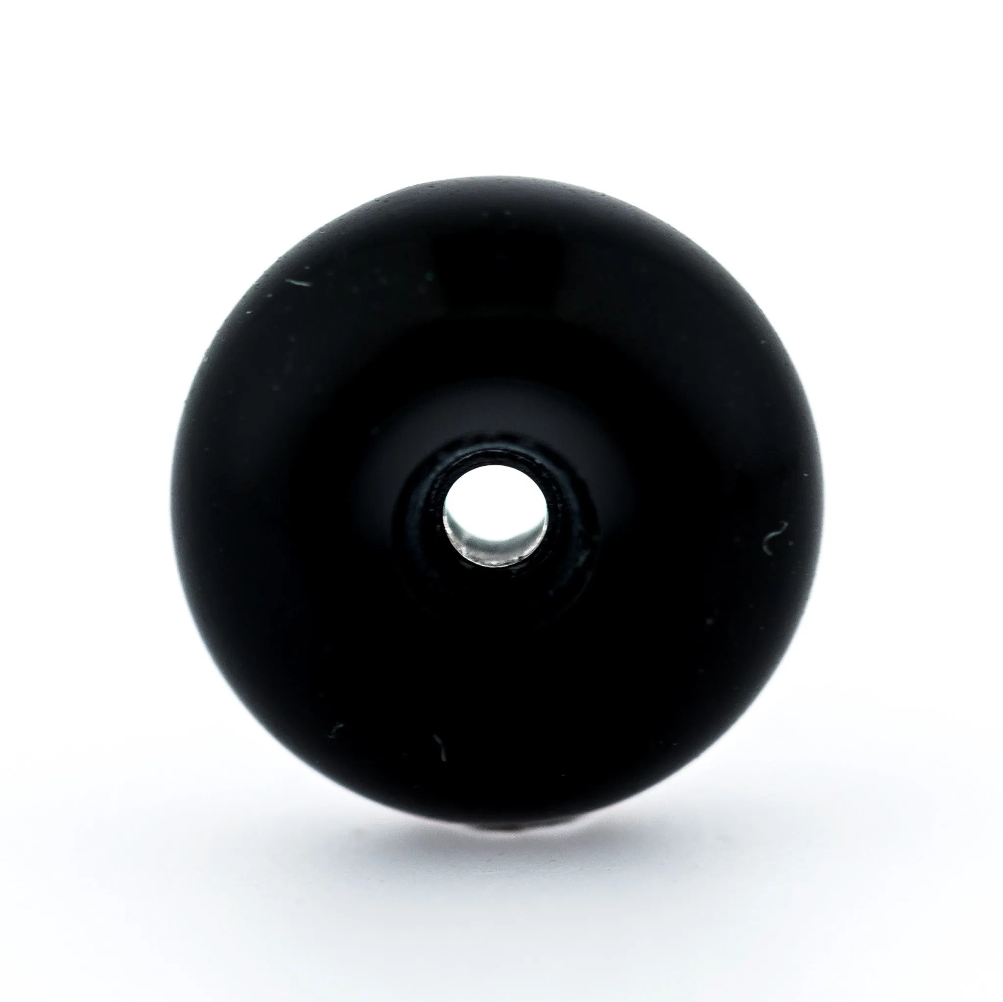 10MM Black Belly Rondelle Bead (72 pieces)