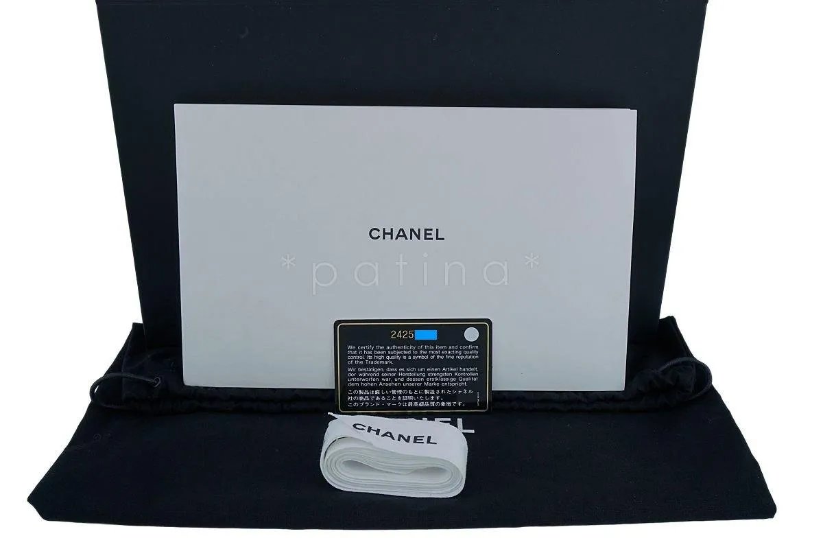 17S Chanel Blue Rainbow Cable Small Boy Iridescent Mermaid Flap Bag