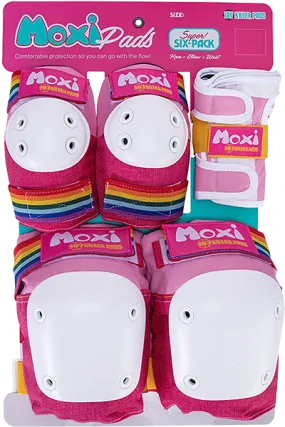187 6-Pack Pad Set L/XL-Moxi Pink