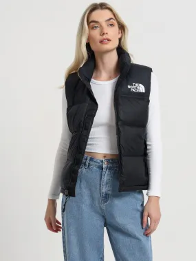 1996 Retro Nuptse Vest in TNF Black