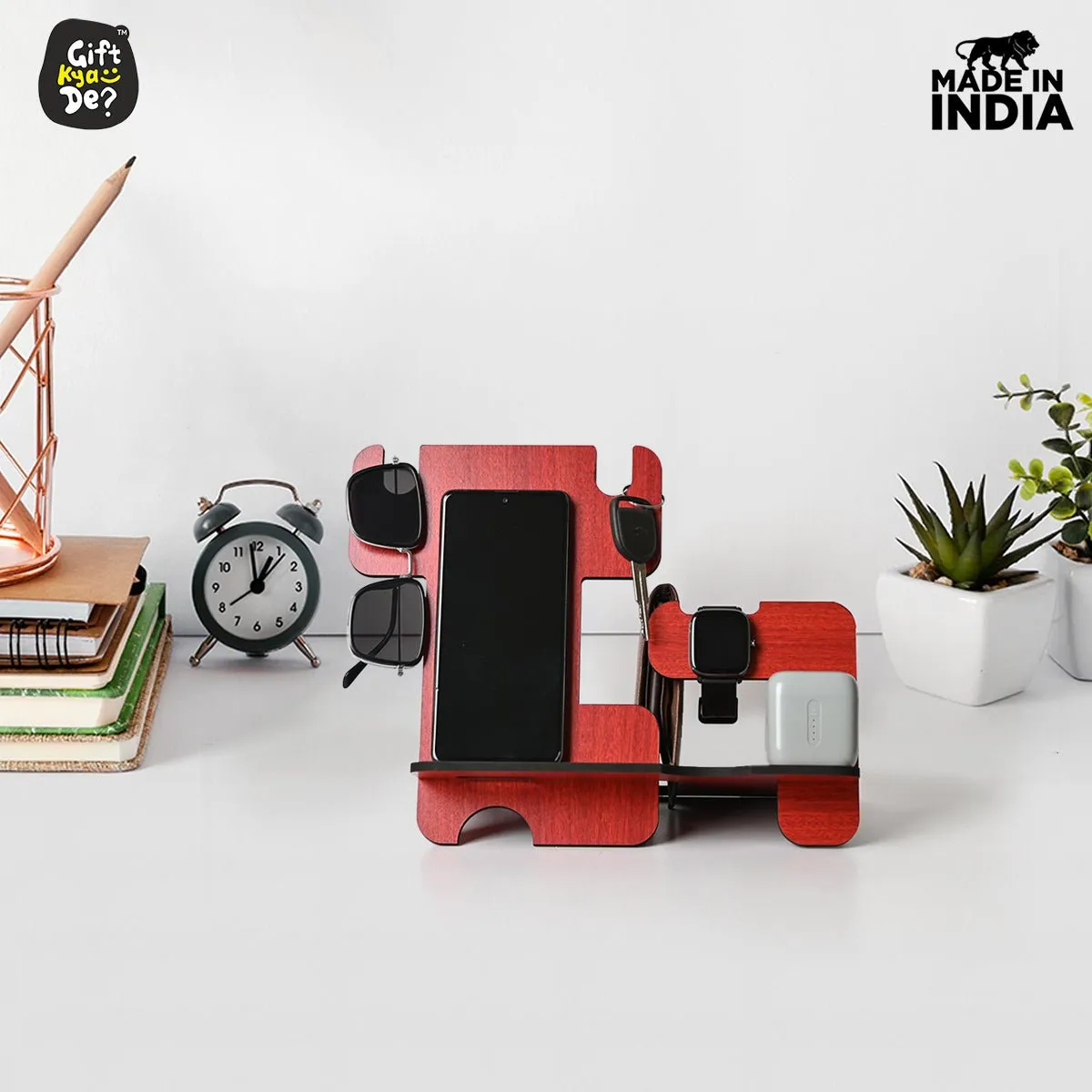 5 in 1 Personal Organizer with Mobile Stand | Best Gift for Him/Men/Boys