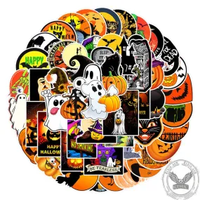50 Pcs Halloween Graffiti Waterproof Sticker