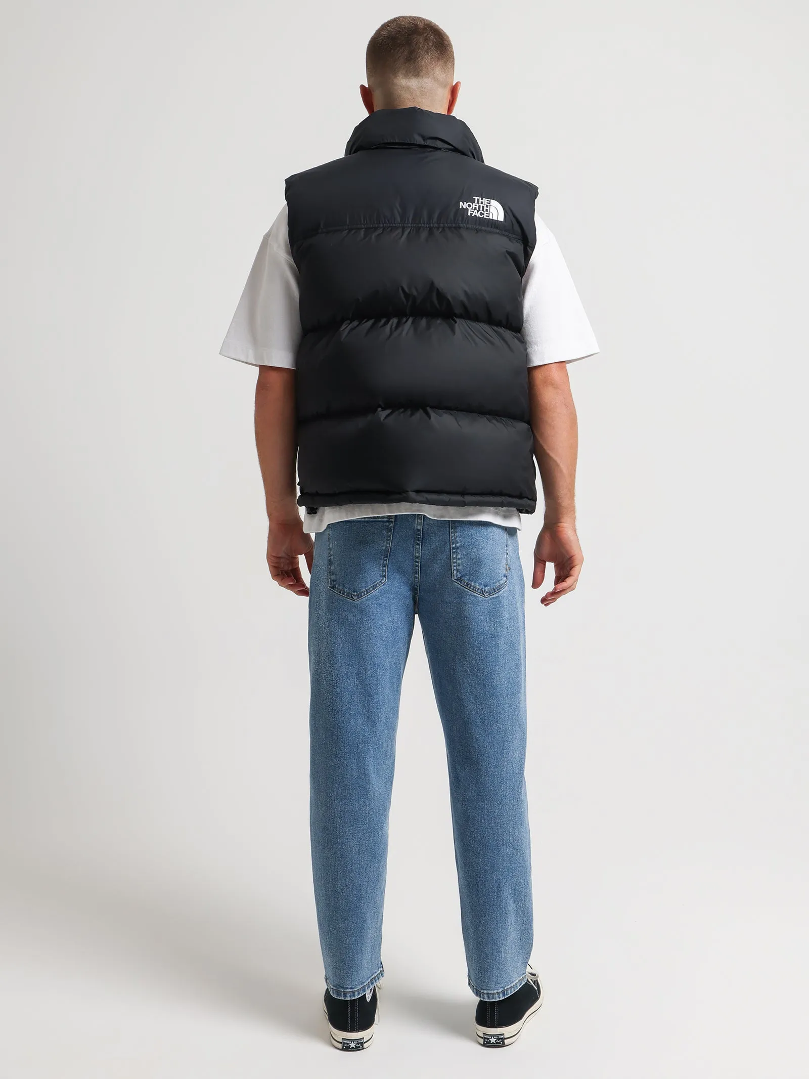 96 Retro Nuptse Vest in Black