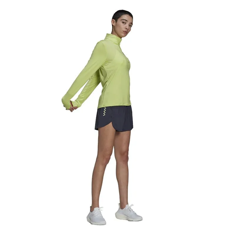 adidas Own The Run 1/2 Zip Top - Womens - Pulse Lime