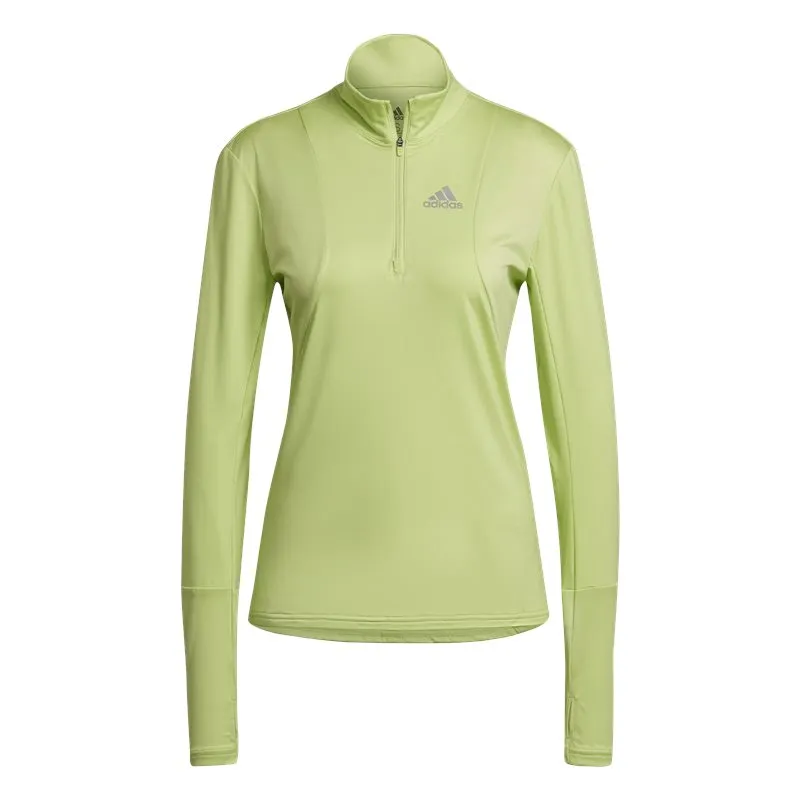 adidas Own The Run 1/2 Zip Top - Womens - Pulse Lime