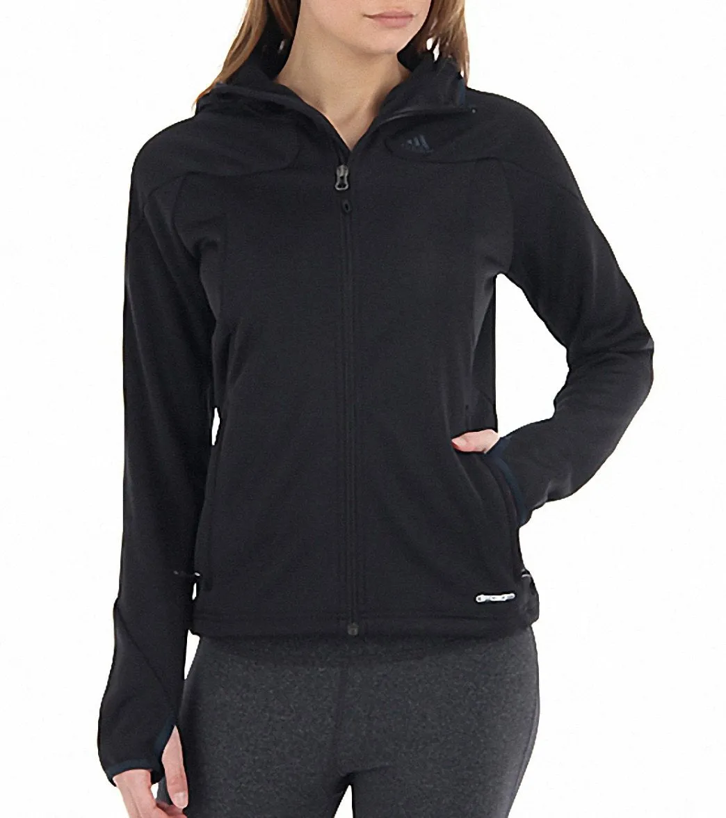 Adidas Women's Hiking/Trekking 1 Sided Fleece Running Hoodie