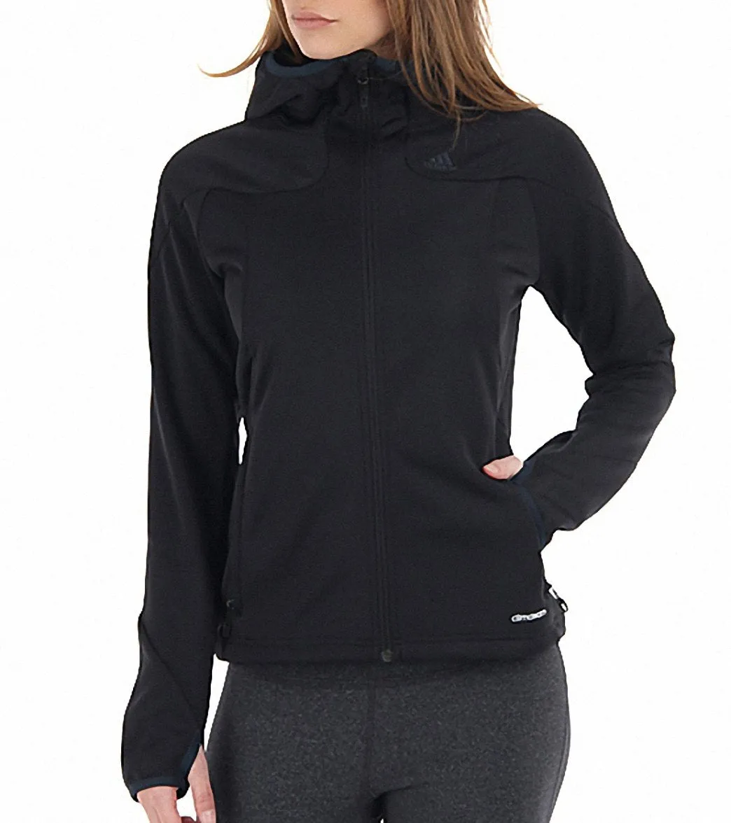 Adidas Women's Hiking/Trekking 1 Sided Fleece Running Hoodie