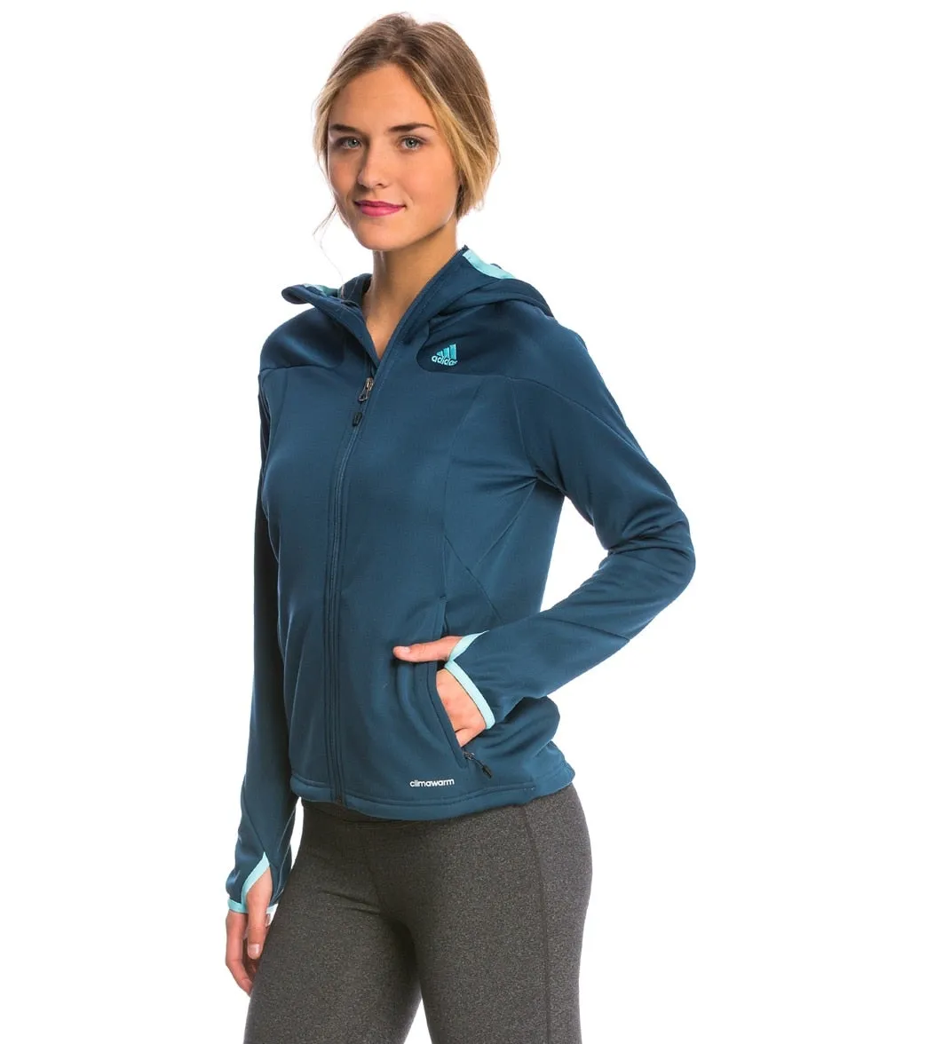 Adidas Women's Hiking/Trekking 1 Sided Fleece Running Hoodie