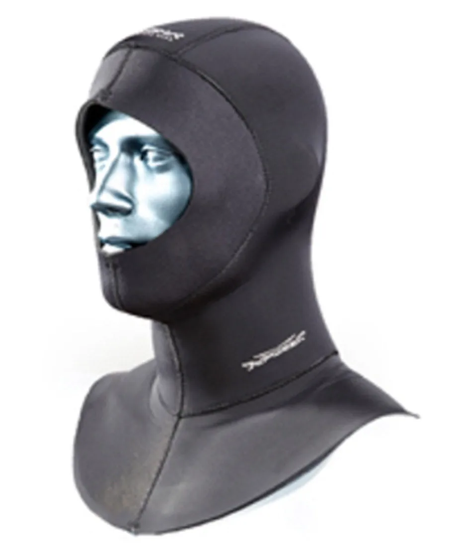 Akona 5/3mm Scuba Quantum Stretch Hood with Bib and Face Seal