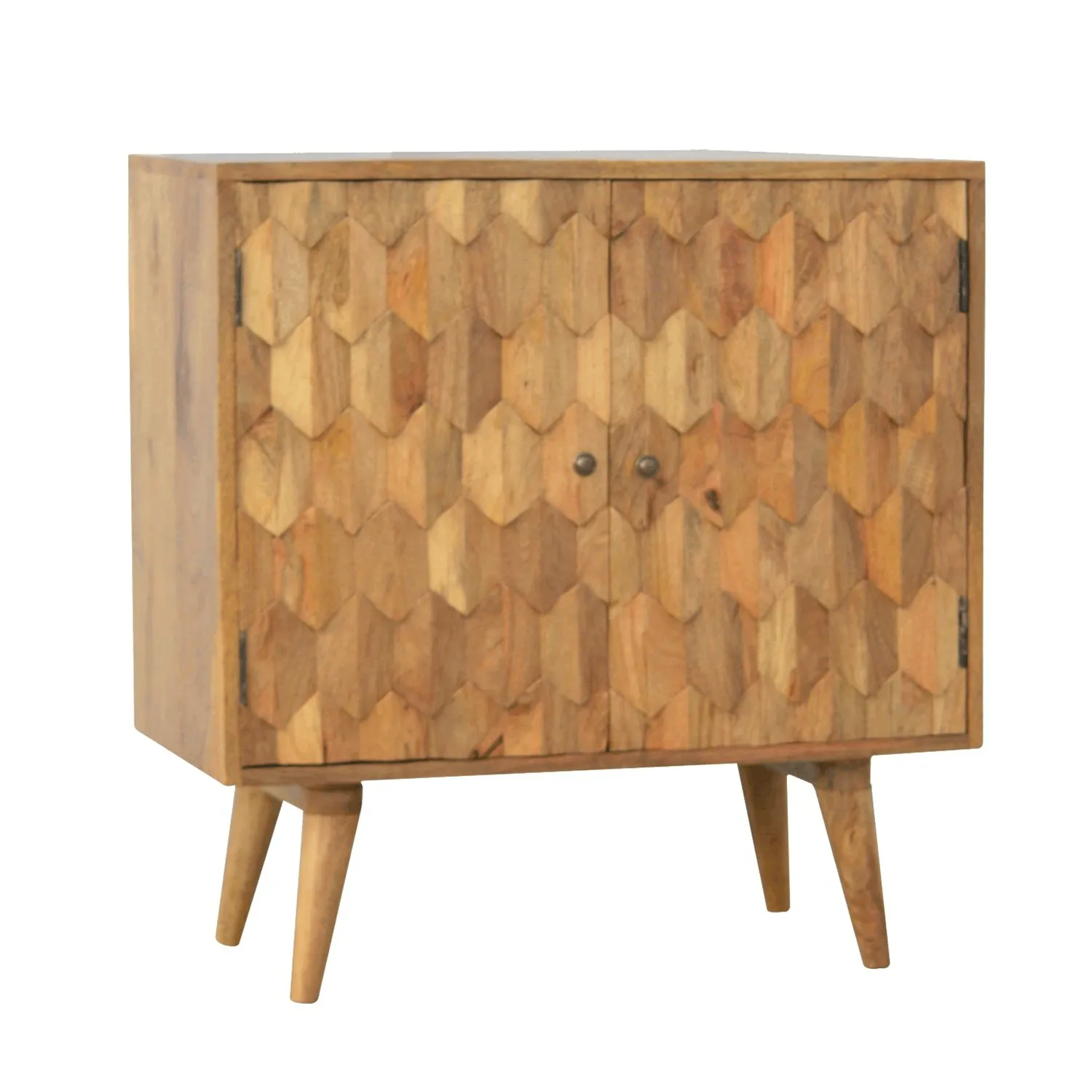 Alsvin Pineapple Carved 2 Doors Cabinet