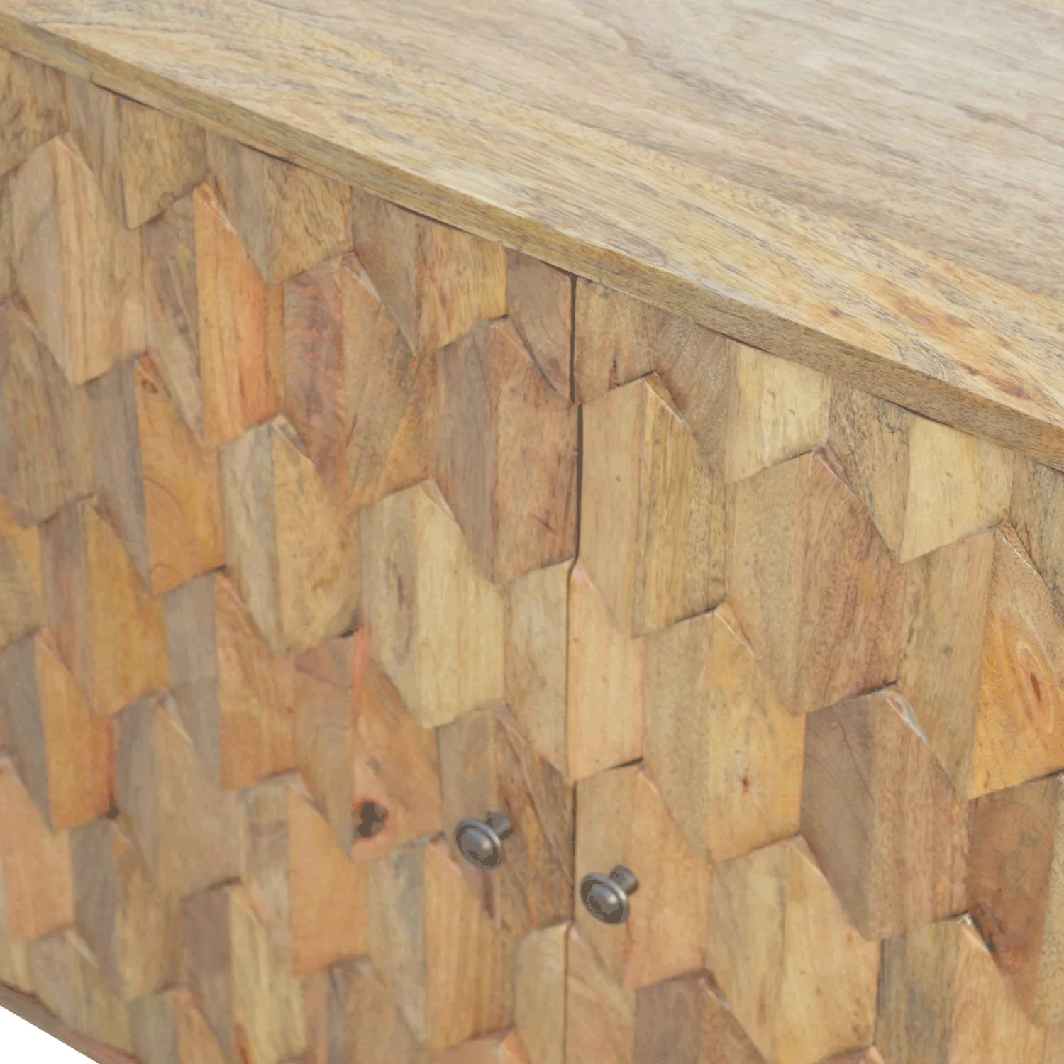 Alsvin Pineapple Carved 2 Doors Cabinet