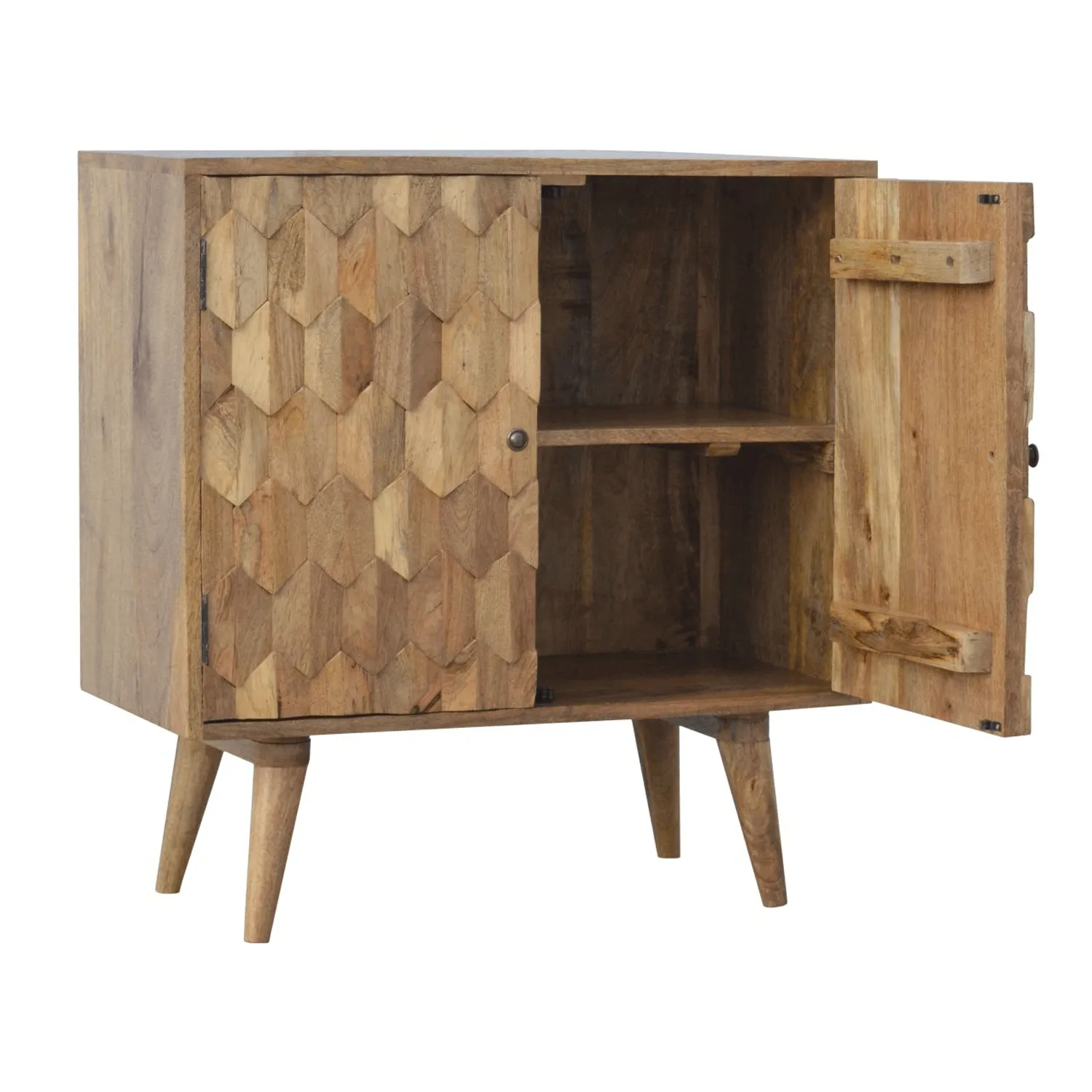 Alsvin Pineapple Carved 2 Doors Cabinet