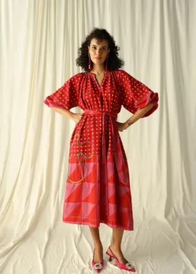 Andretta Embroidered Peasant Dress