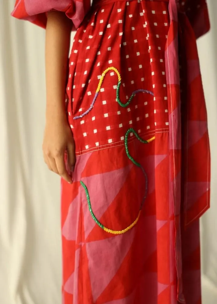 Andretta Embroidered Peasant Dress