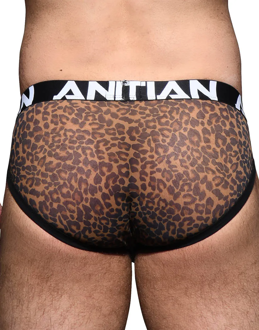 Andrew Christian Leopard Mesh Brief w/ Almost Naked 92230