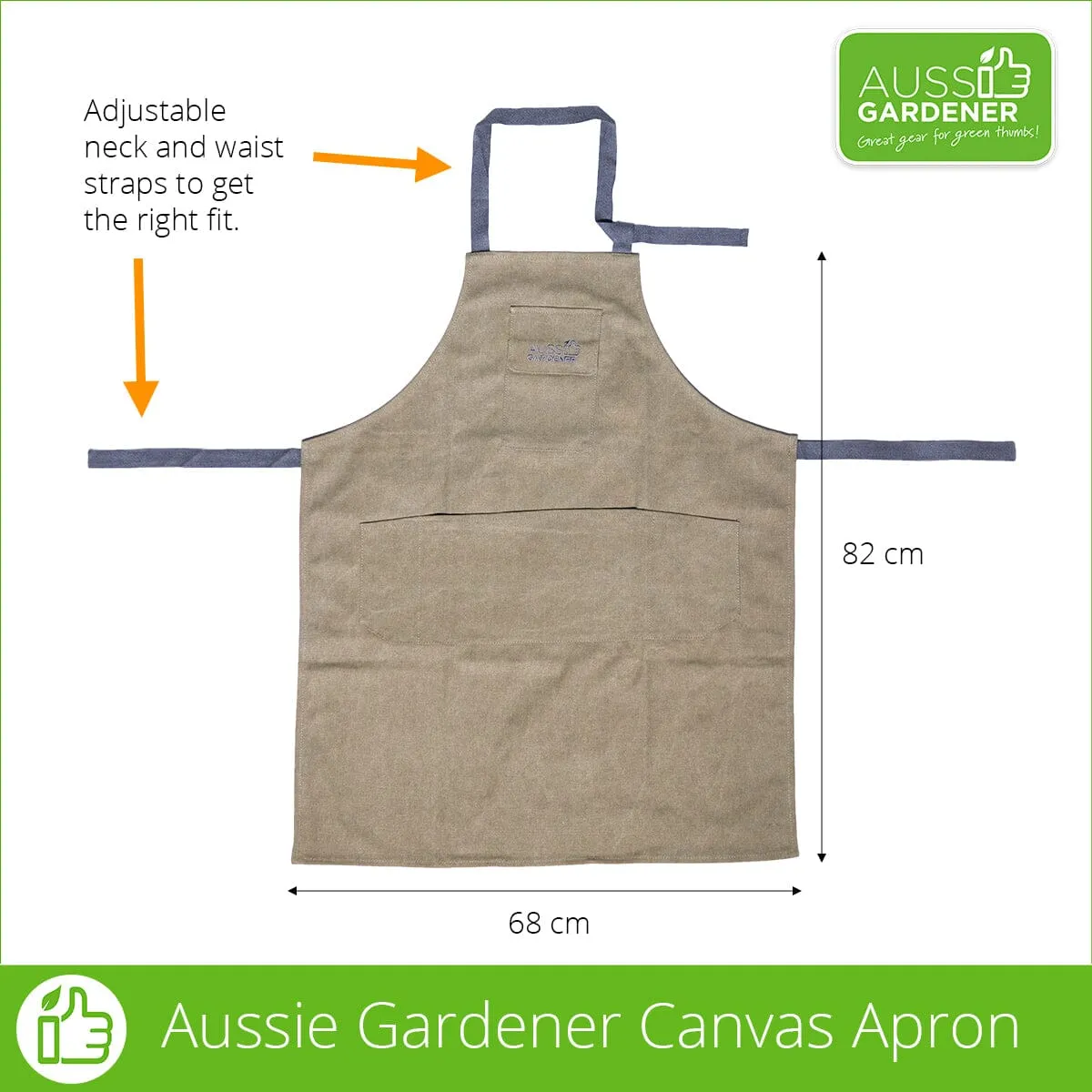 Aussie Gardener Canvas Gardening Apron - Intro Offer