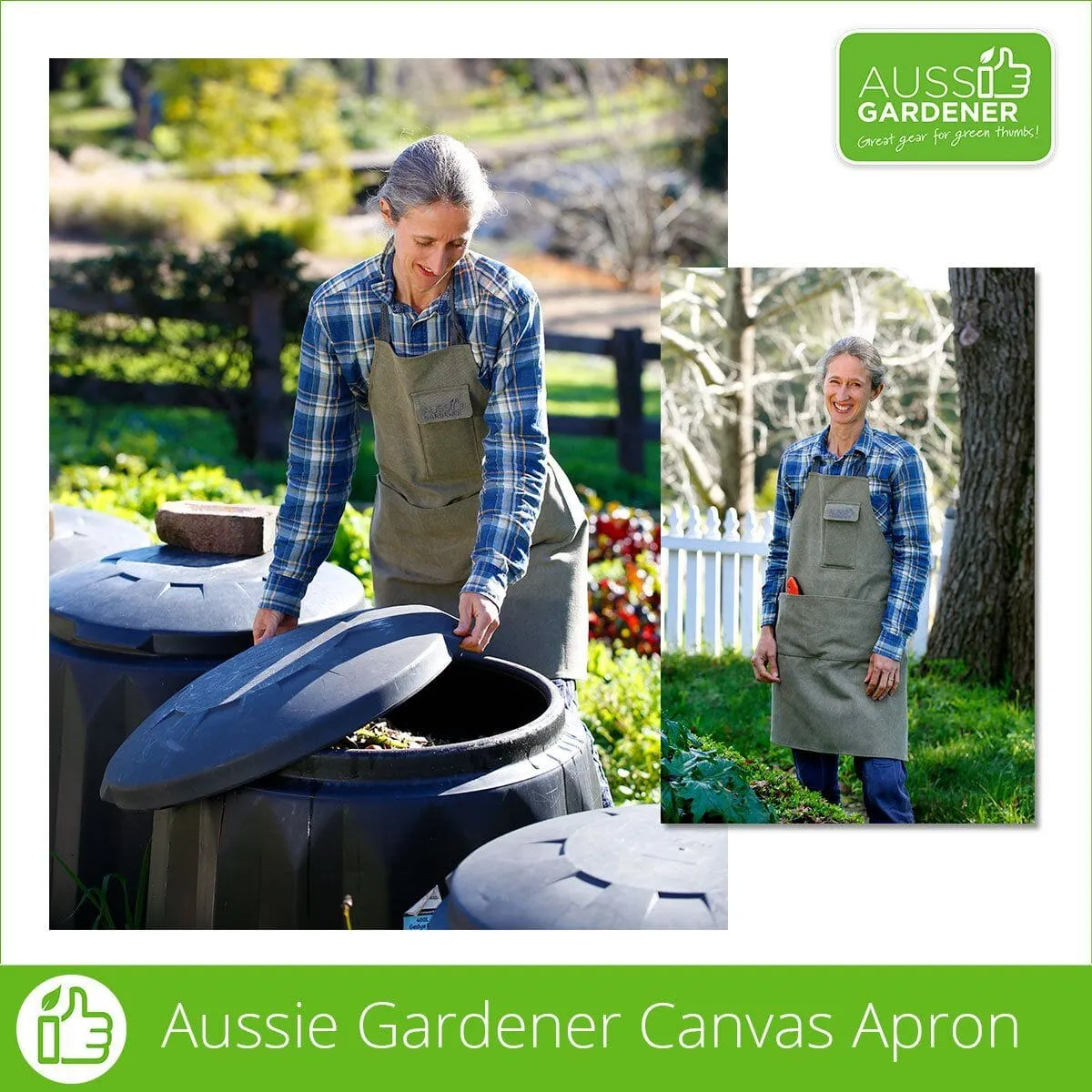 Aussie Gardener Canvas Gardening Apron - Intro Offer