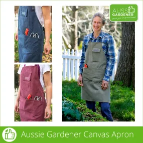 Aussie Gardener Canvas Gardening Apron - Intro Offer