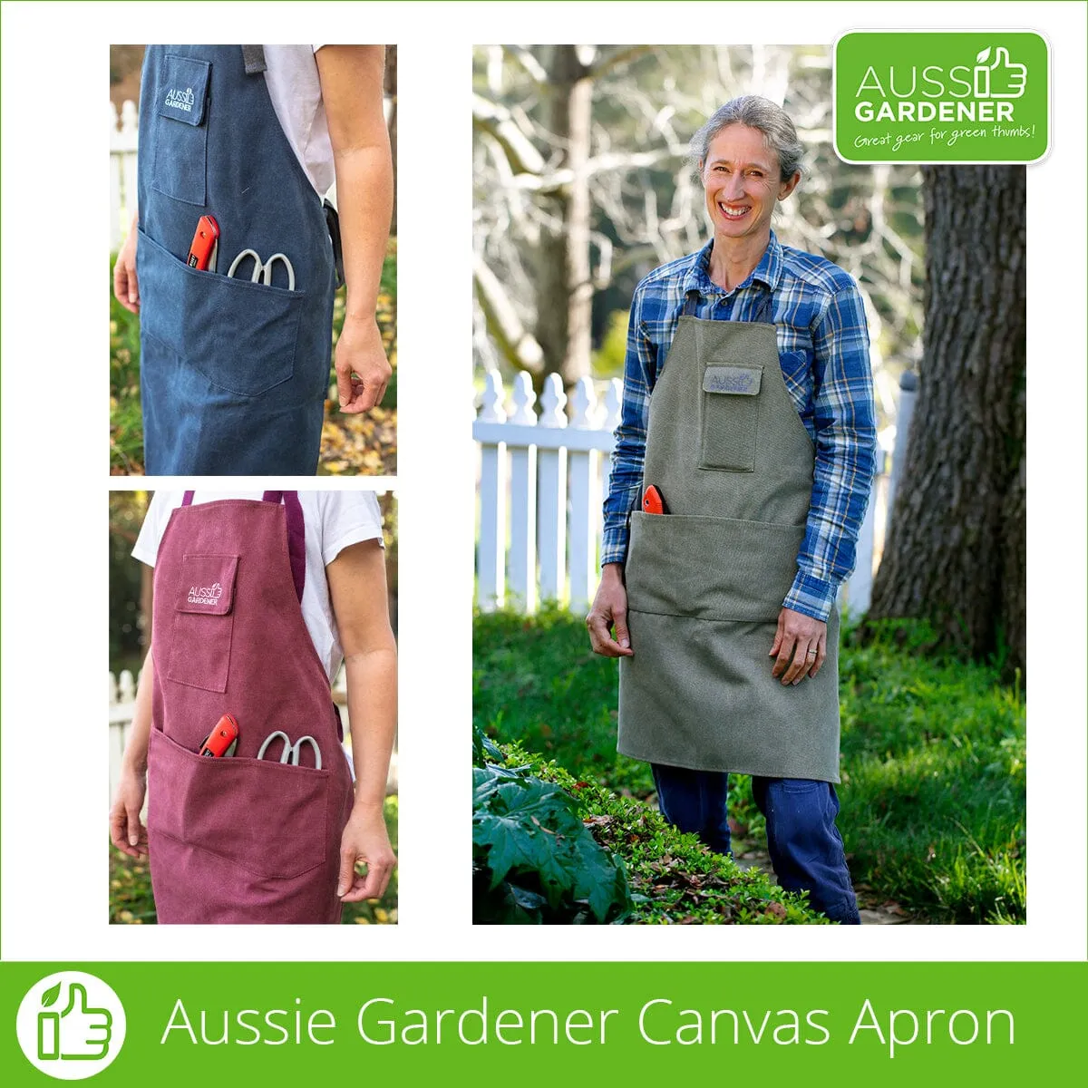 Aussie Gardener Canvas Gardening Apron - Intro Offer