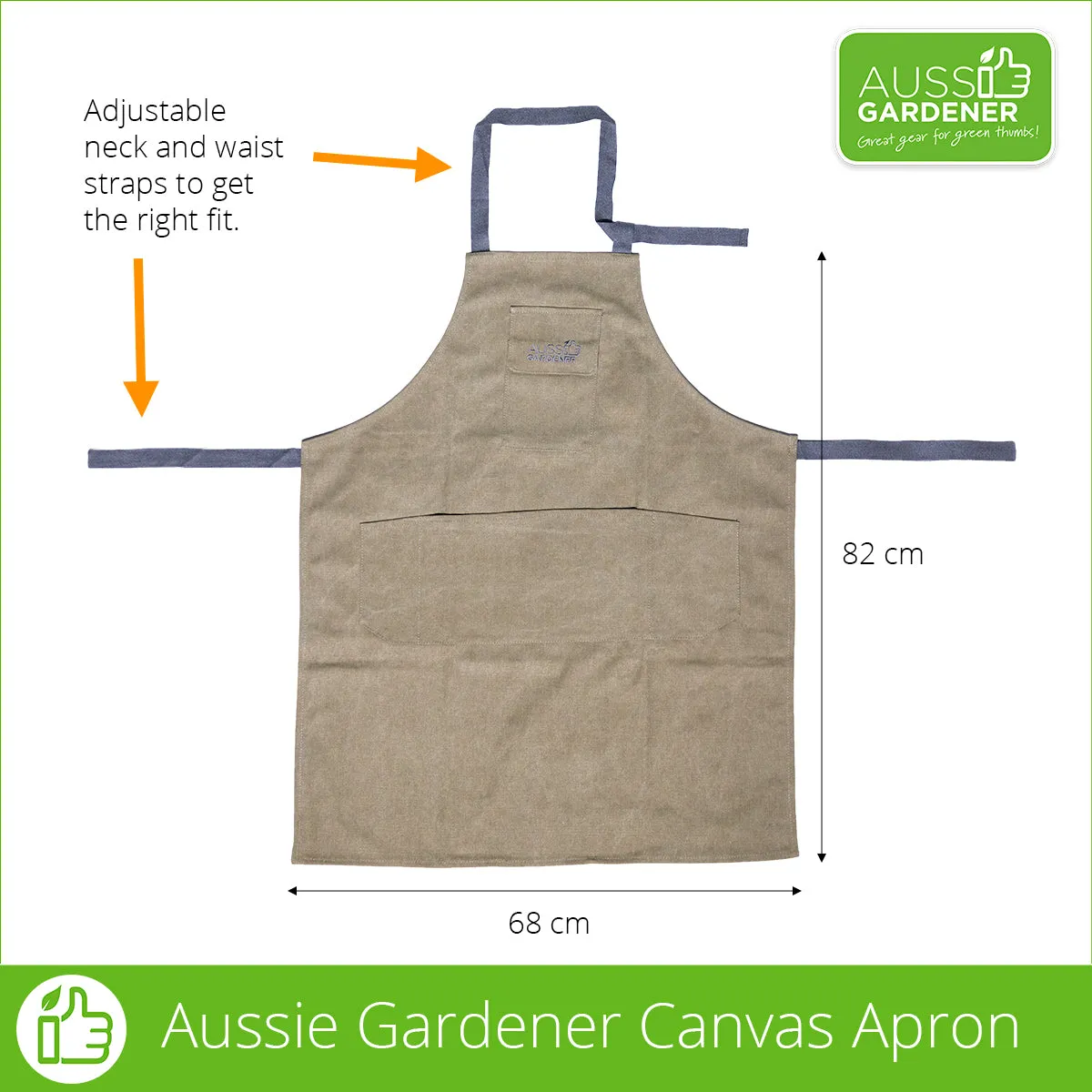 Aussie Gardener Canvas Gardening Apron