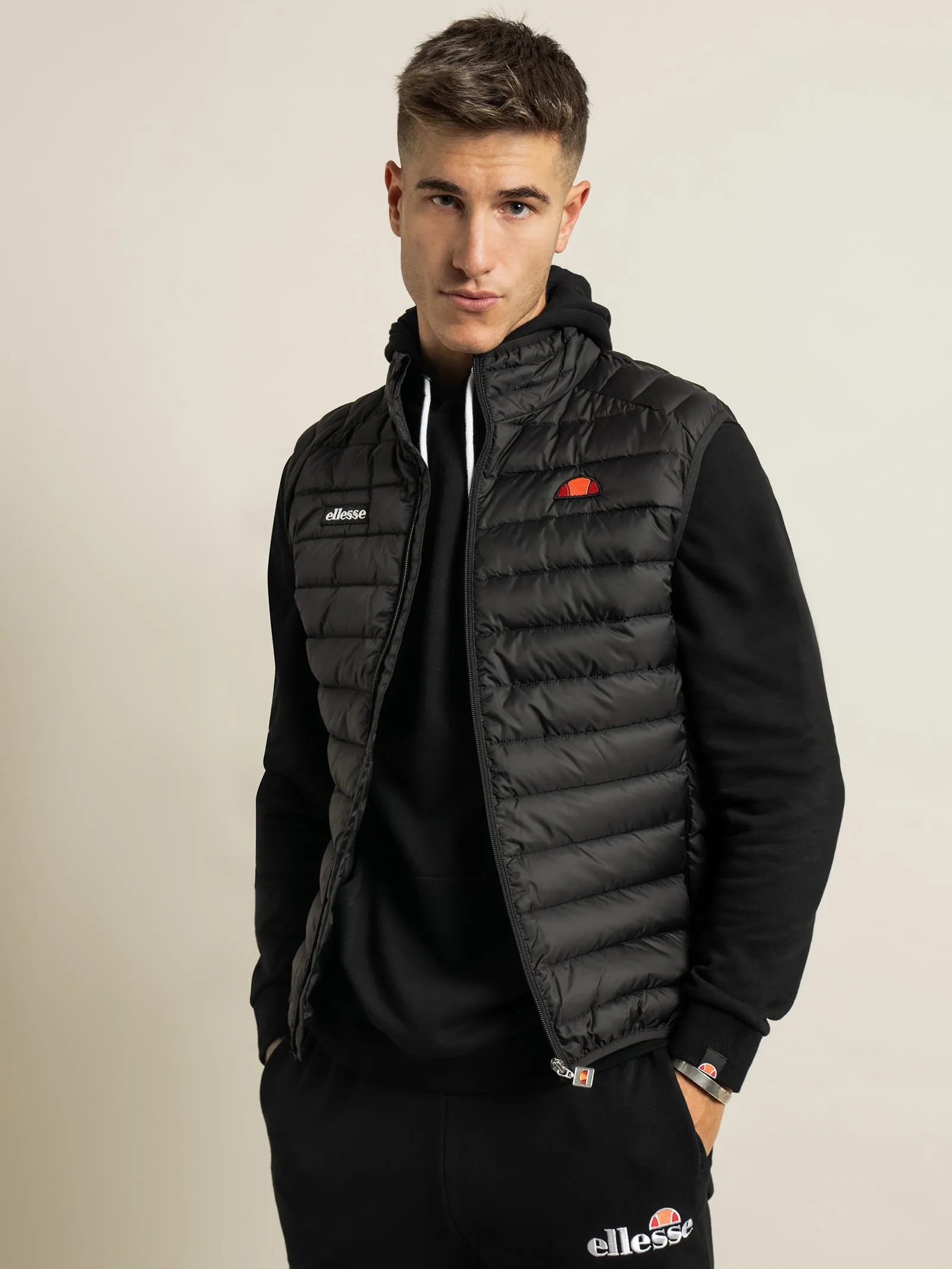 Bardy Gilet Puffer Vest in Black
