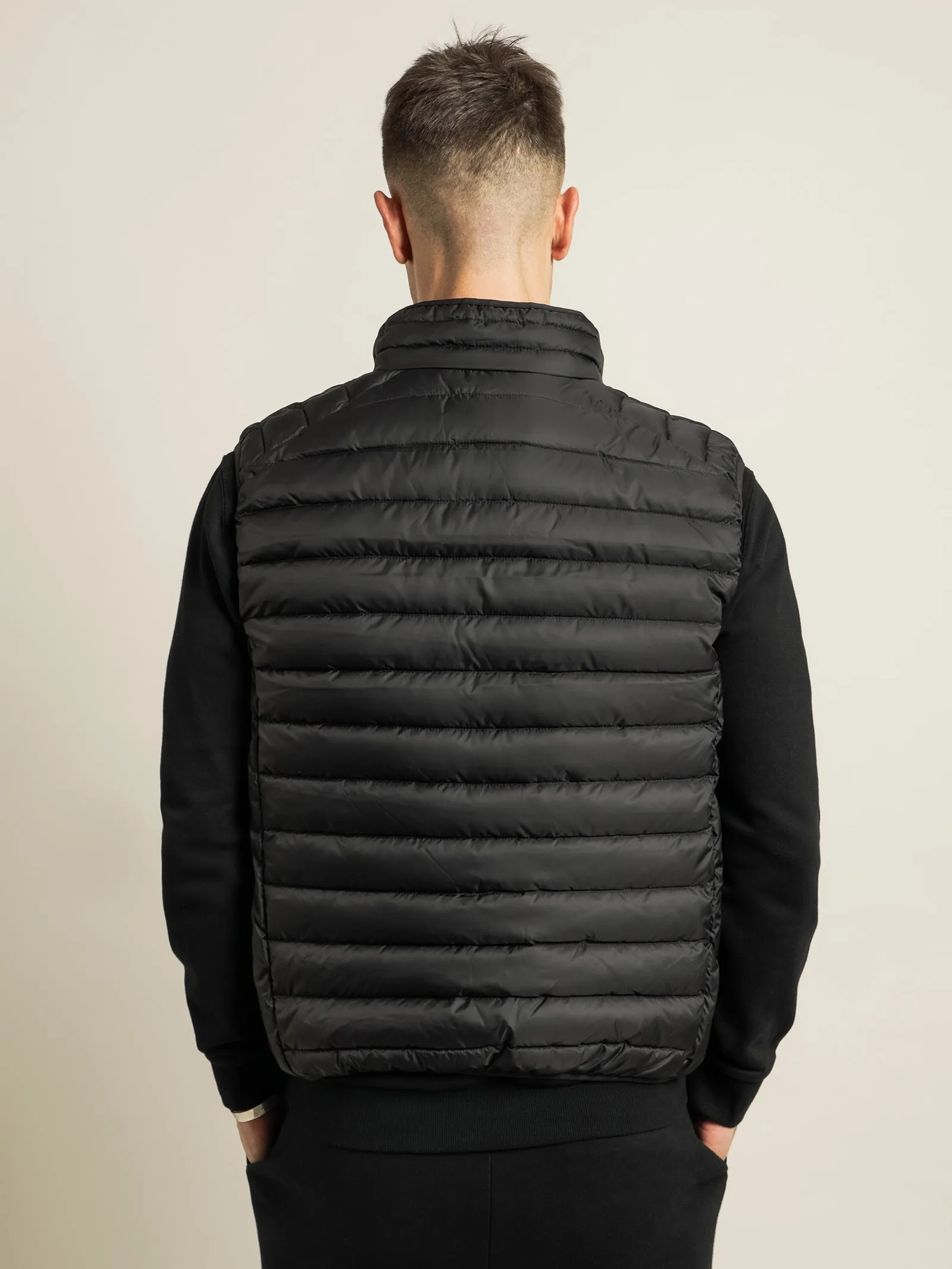 Bardy Gilet Puffer Vest in Black