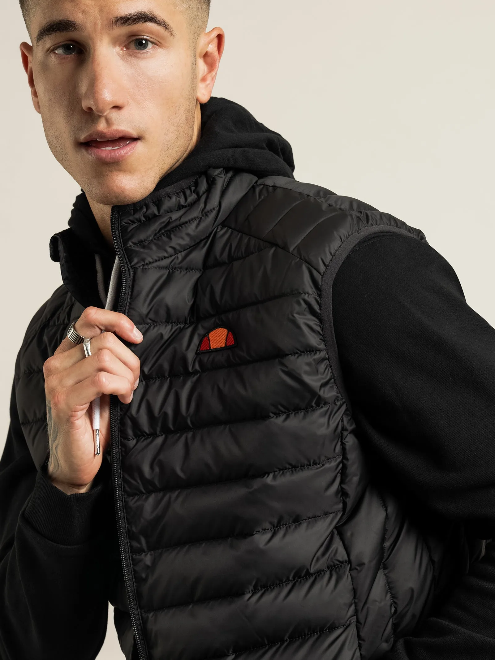 Bardy Gilet Puffer Vest in Black