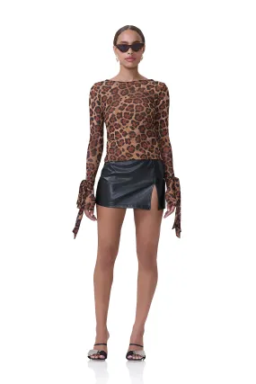 Beyla Top - Cocoa Leopard