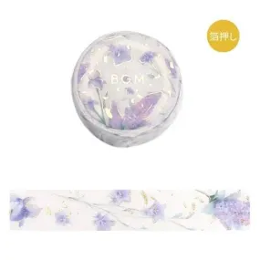 BGM Foil Stamping Masking Tape: Life - Natural/Purple
