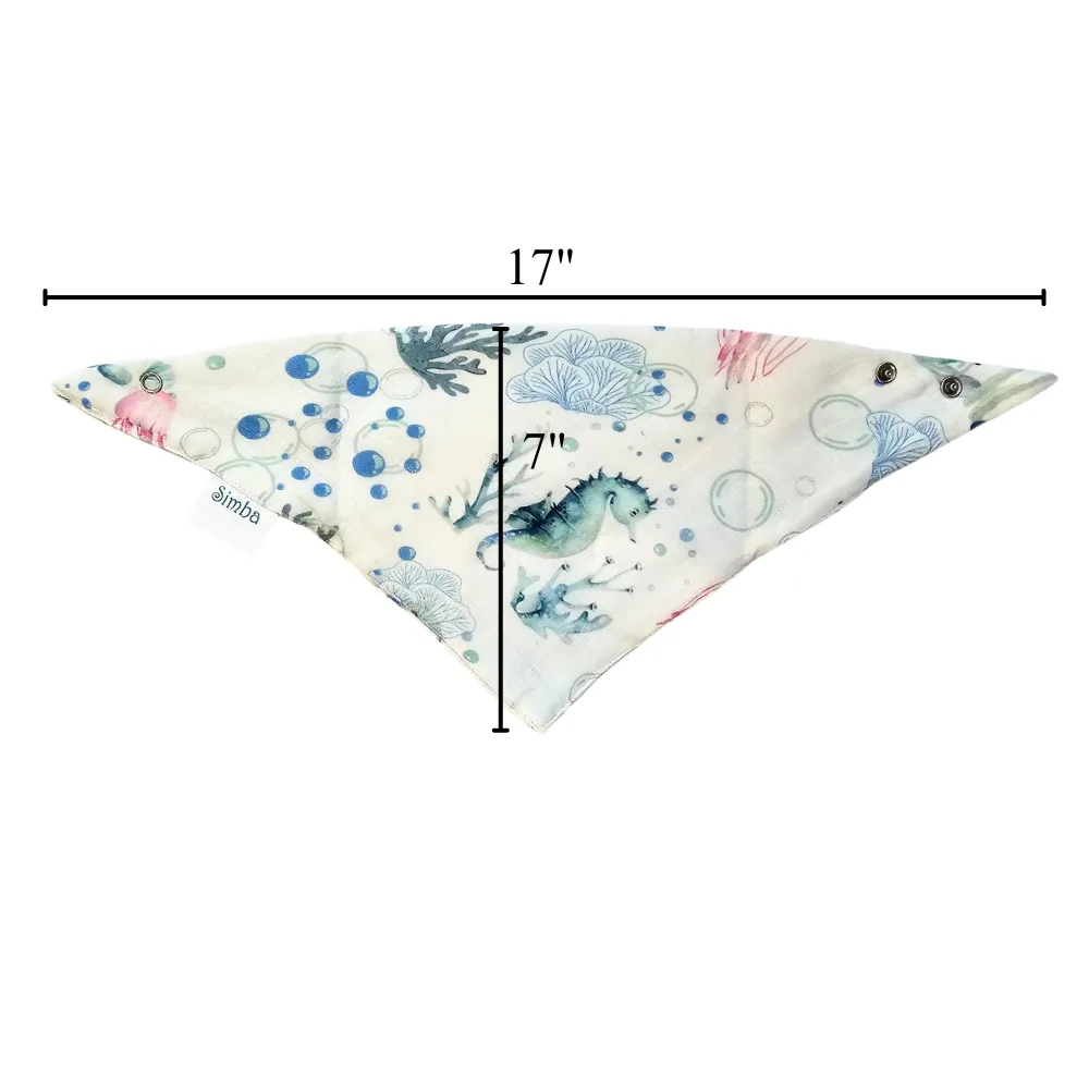 Bibs - Happy Turtles - 100% Gauze / Cotton - Baby  - pinks & Purples - HAPTUR245