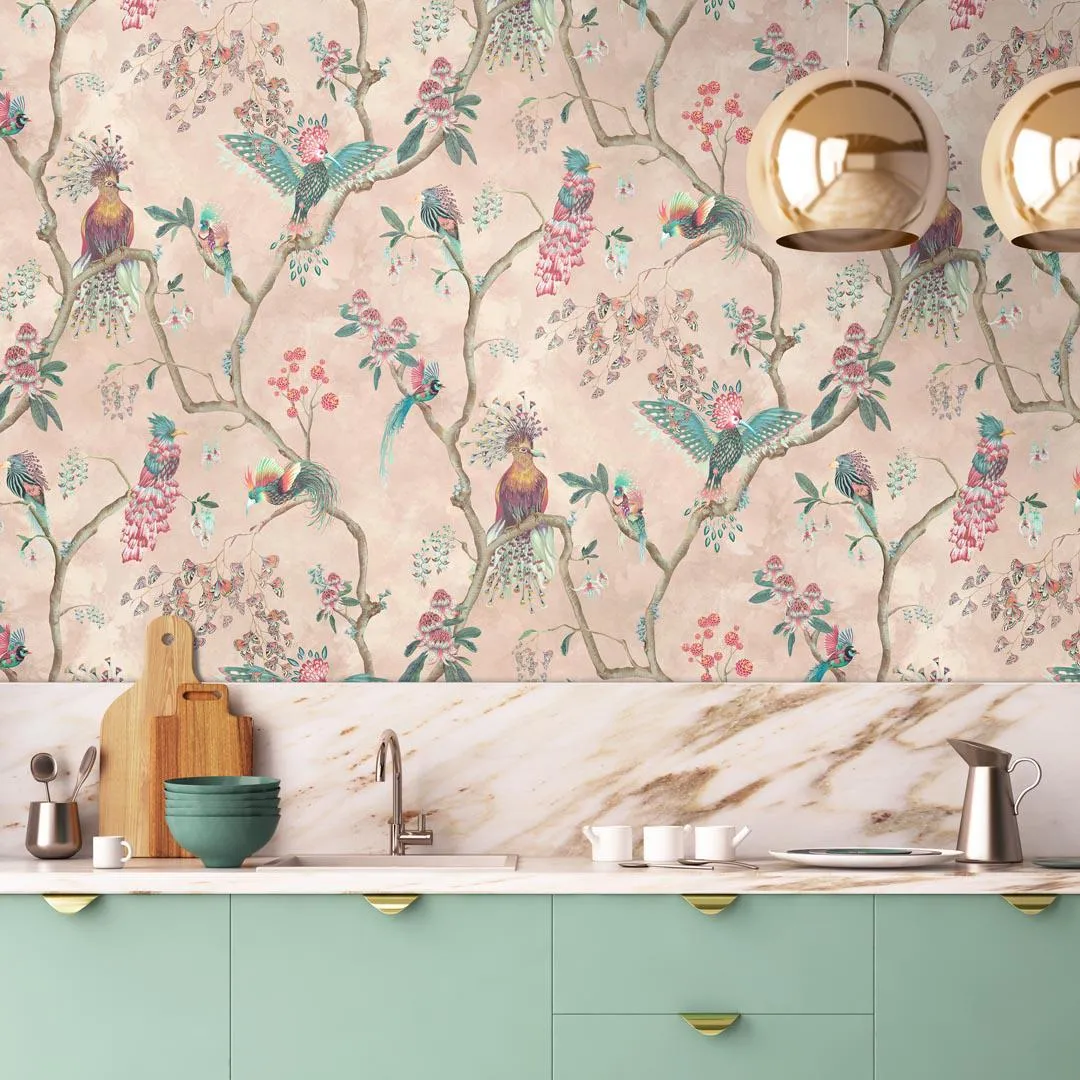 Birds In Paradise Wallpaper - Plaster - Brand Mckenzie