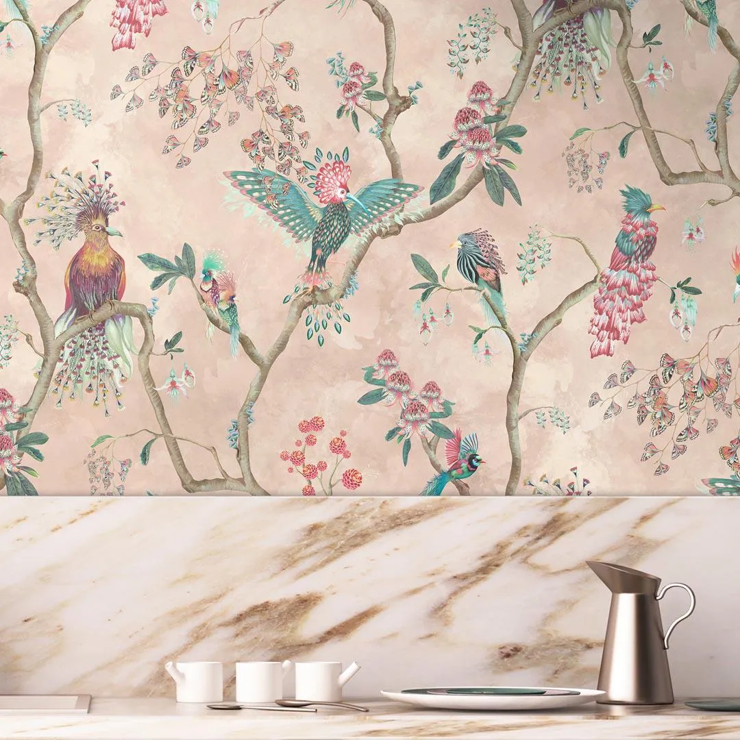 Birds In Paradise Wallpaper - Plaster - Brand Mckenzie