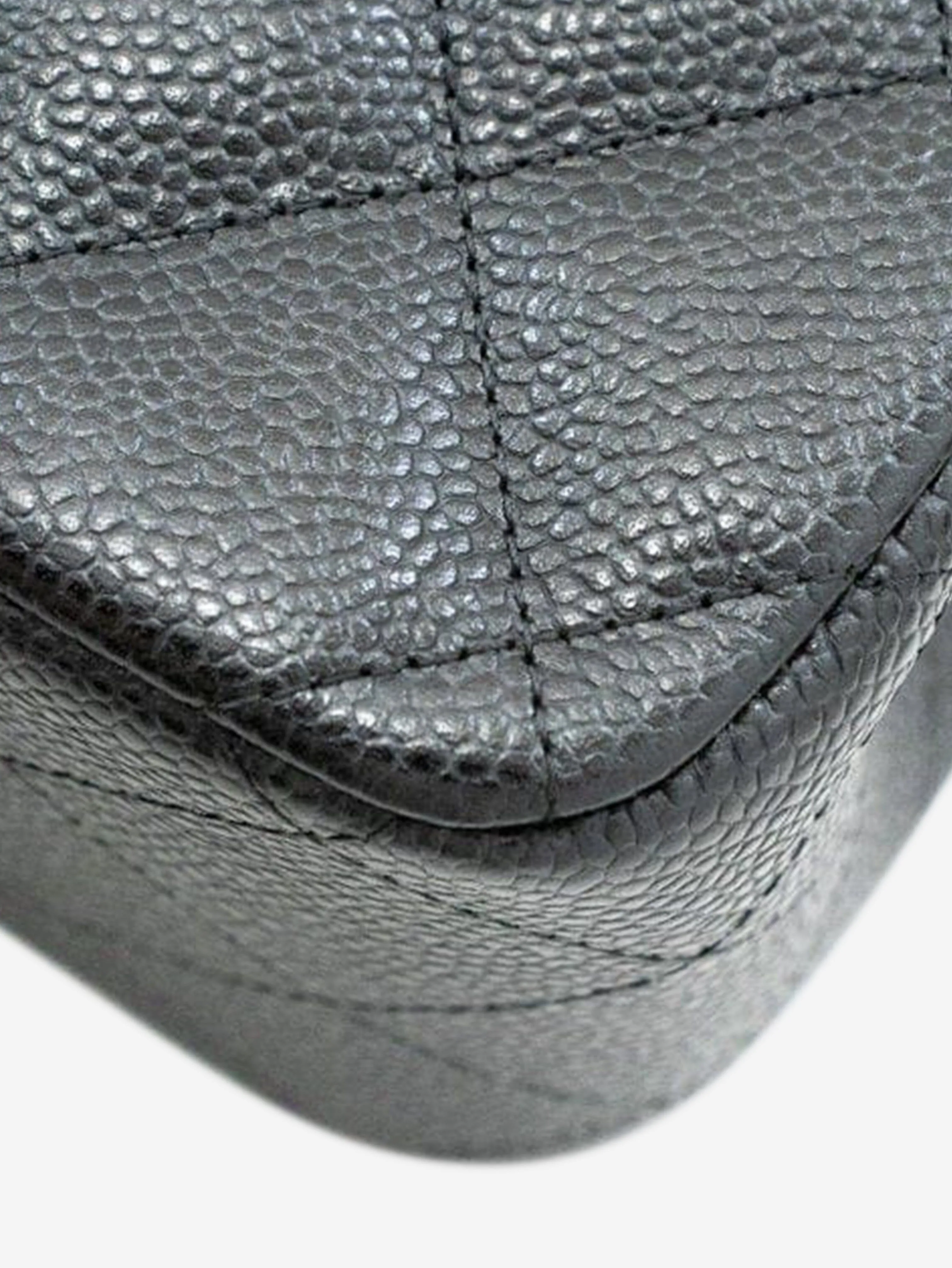 Black 2013 large caviar Classic Double Flap bag