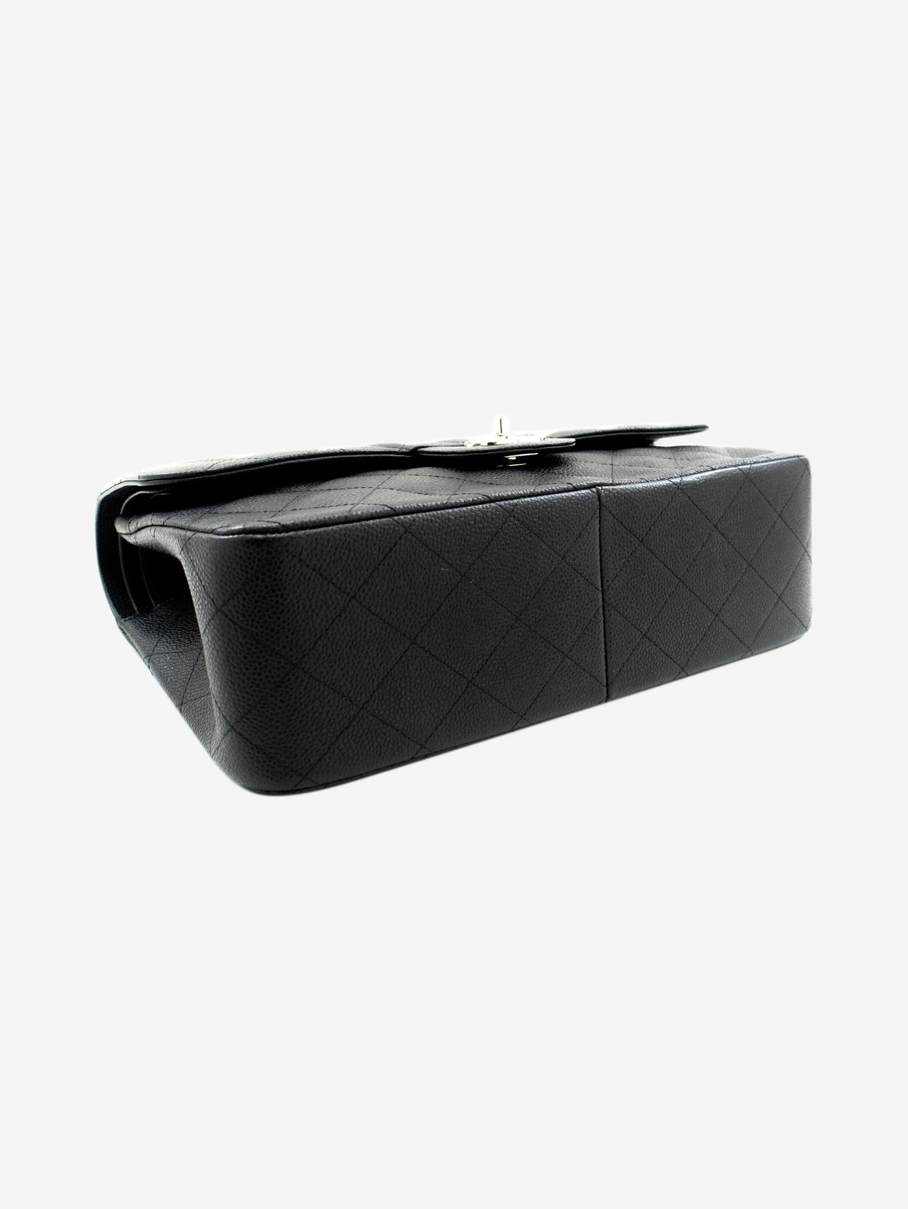 Black 2013 large caviar Classic Double Flap bag