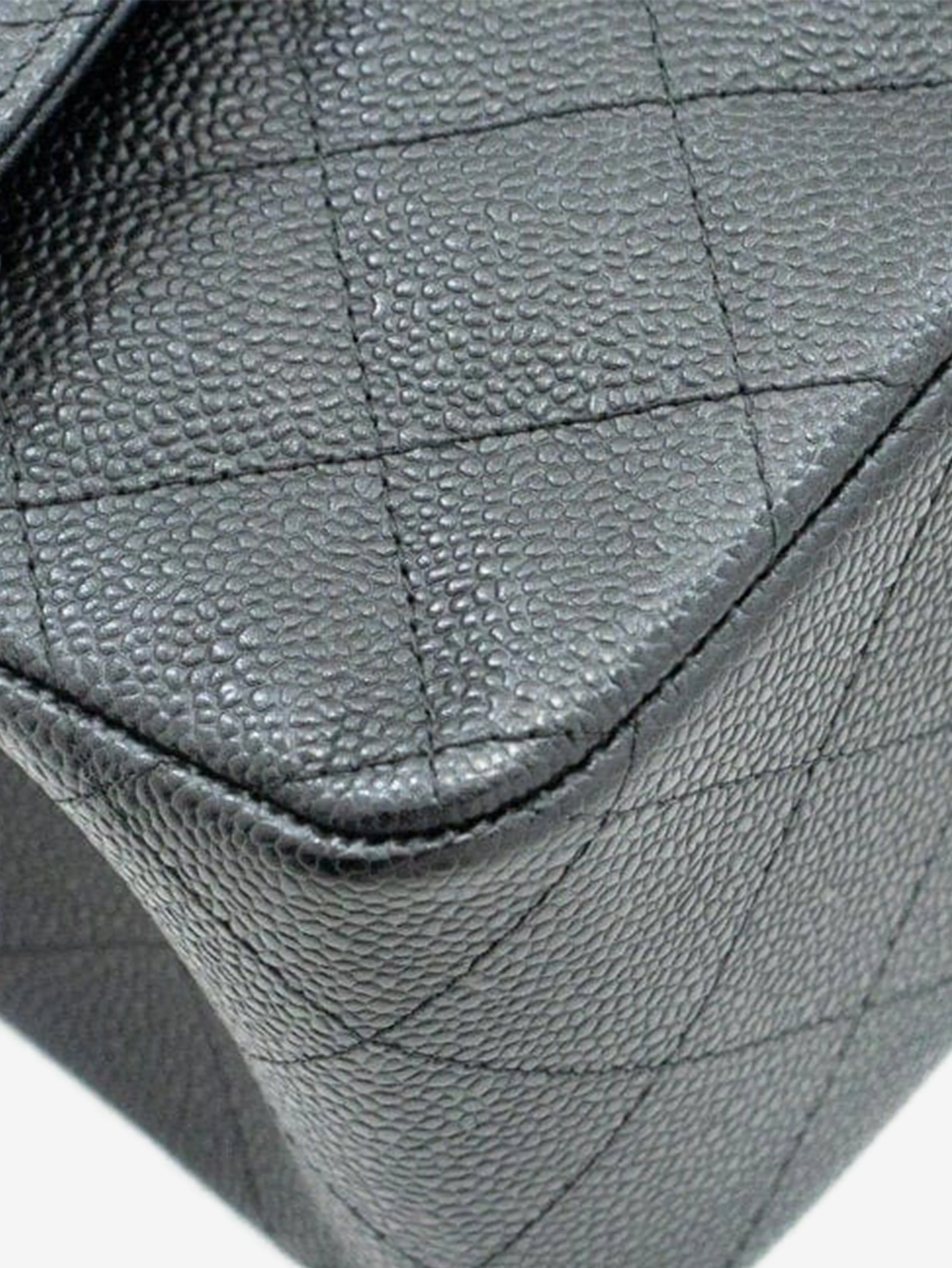 Black 2013 large caviar Classic Double Flap bag