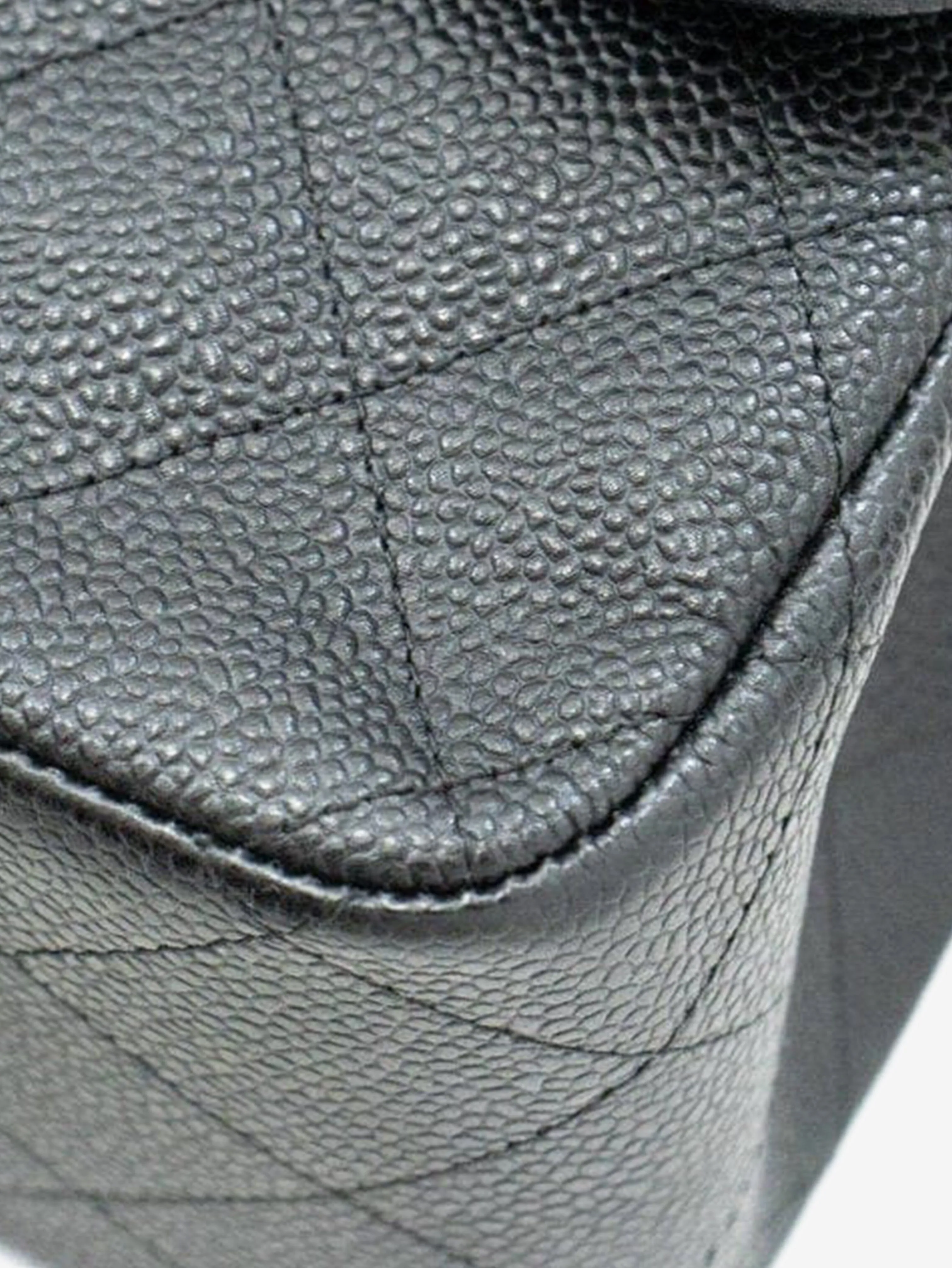 Black 2013 large caviar Classic Double Flap bag