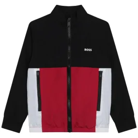 Black & Red Zip-Up Jacket