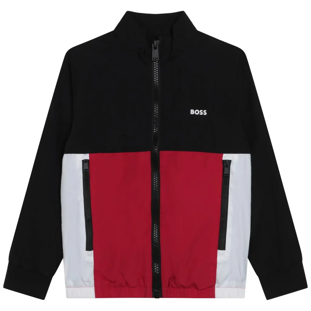Black & Red Zip-Up Jacket