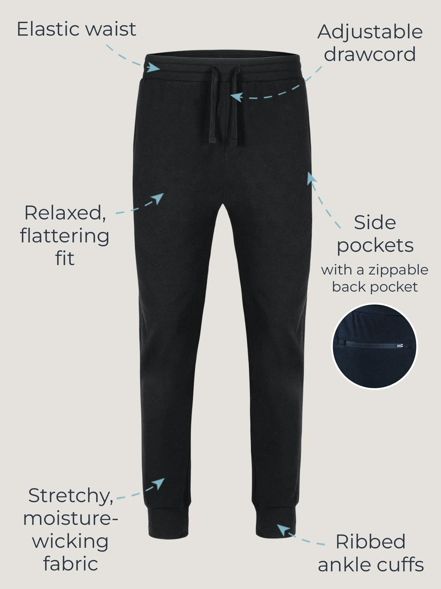Black   Charcoal Day Off Jogger 2-Pack