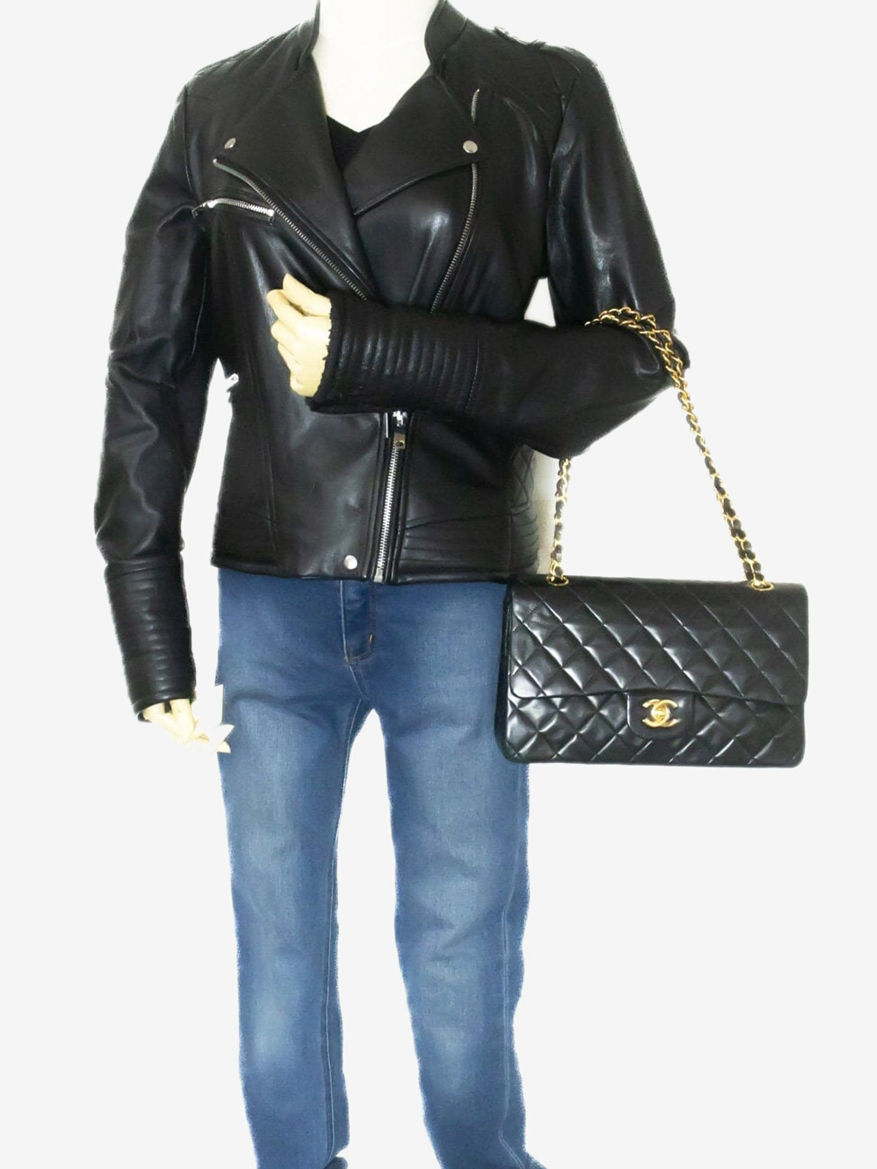 Black vintage 1996-97 medium Classic Double Flap bag