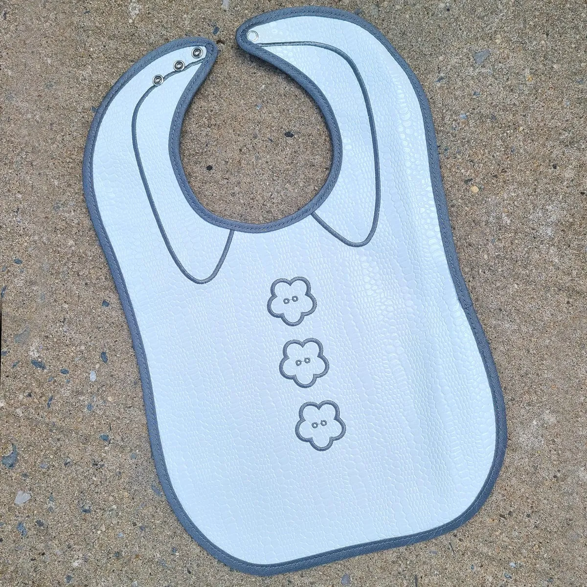 Boy/Girl Crocodile Patent Leather Bib