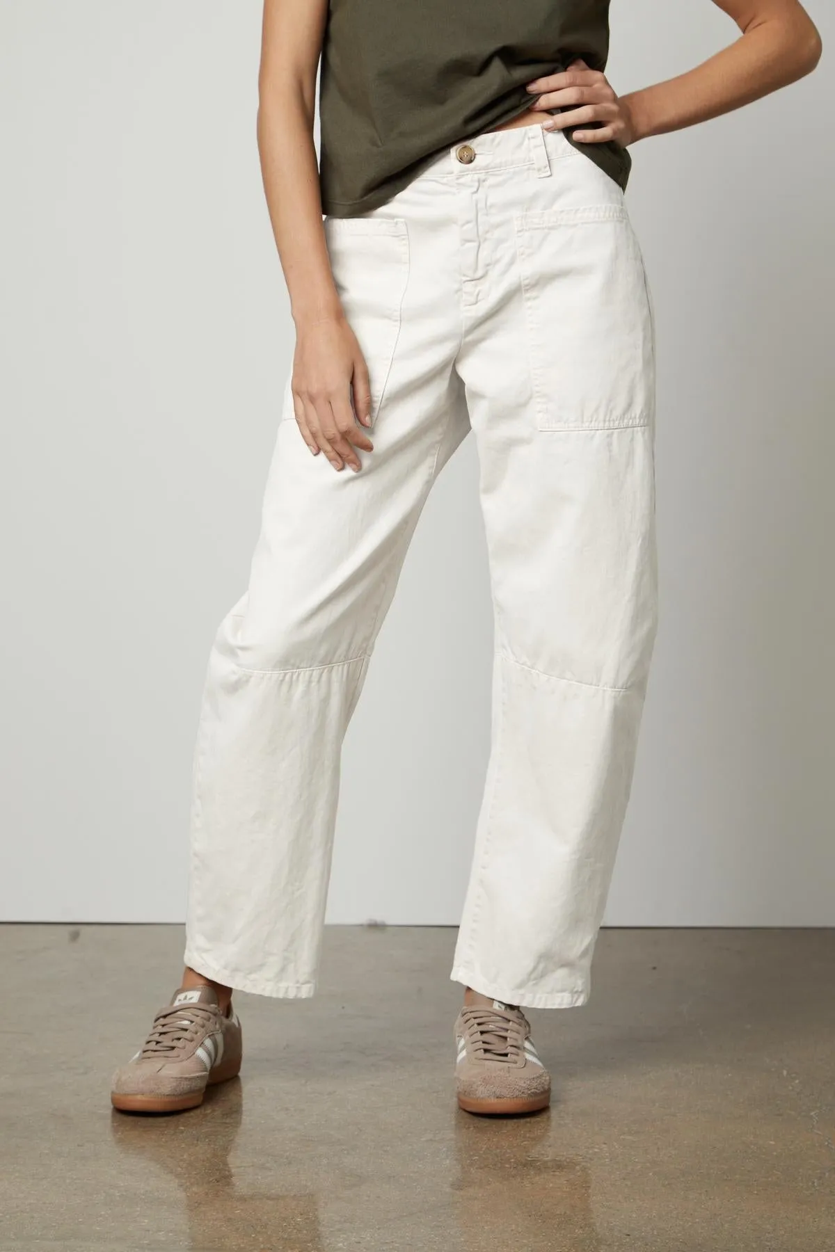 BRYLIE SANDED TWILL UTILITY PANT