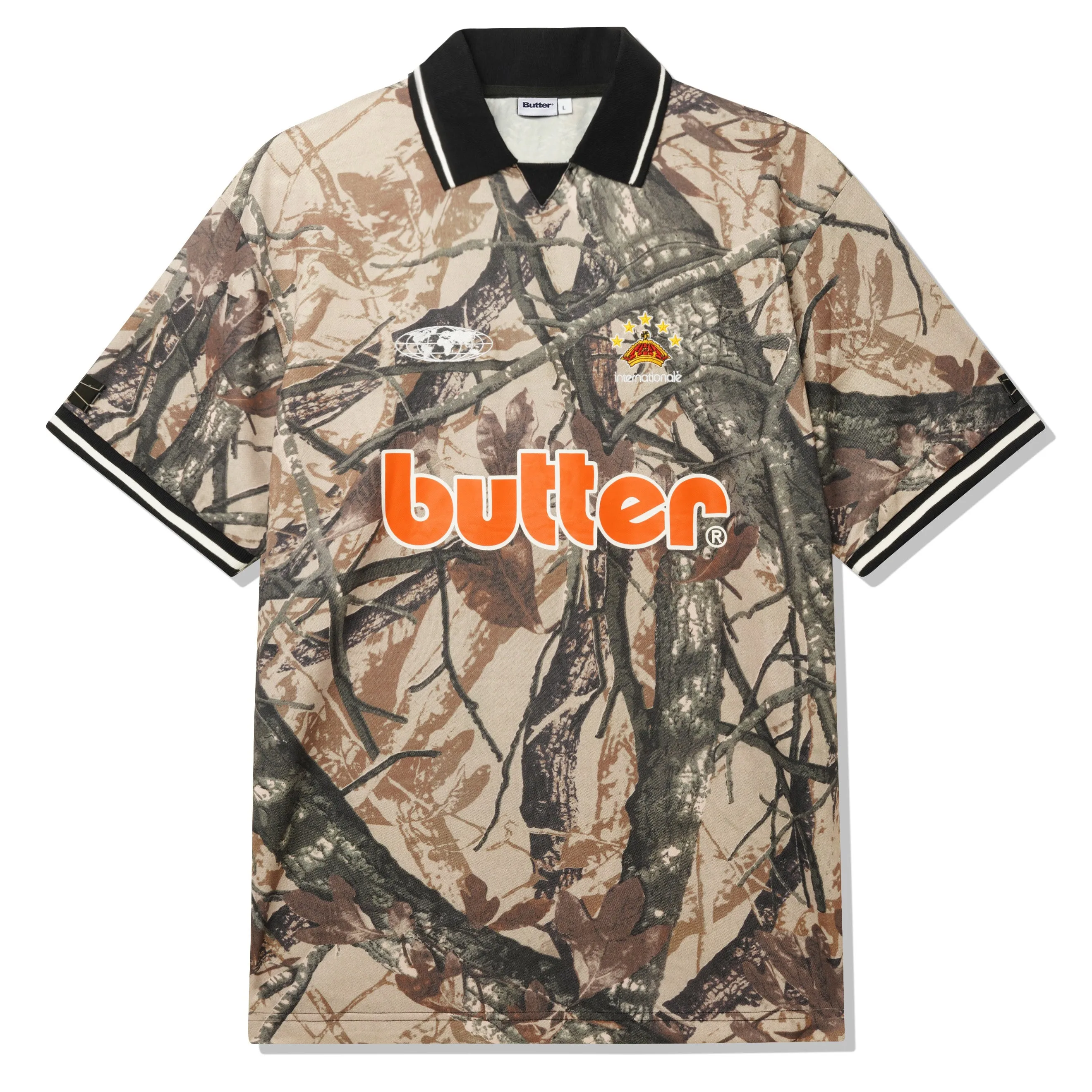 Butter Goods Foilage Camo Jersey Tan