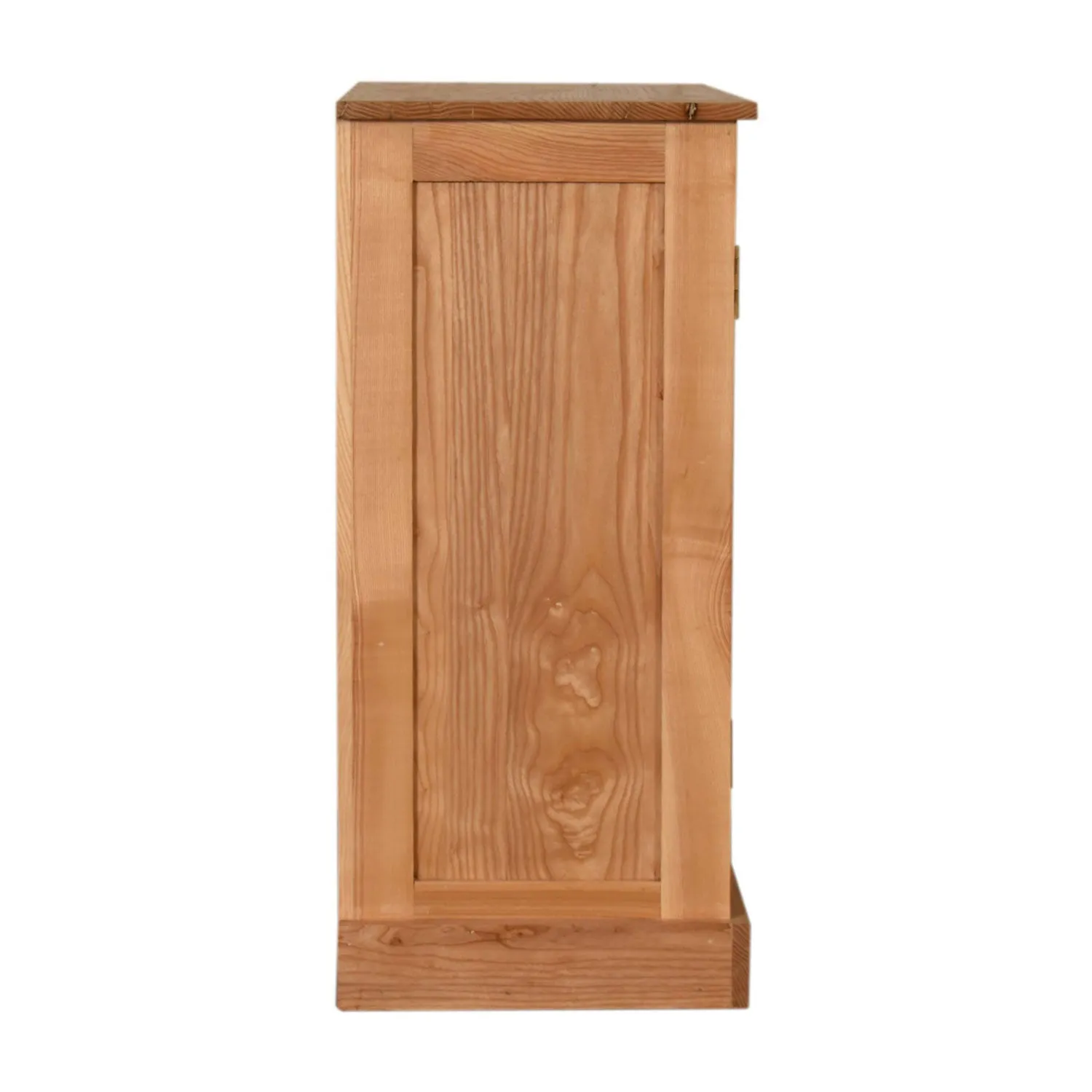 Caged Oak Finish 2 Doors Cabinet