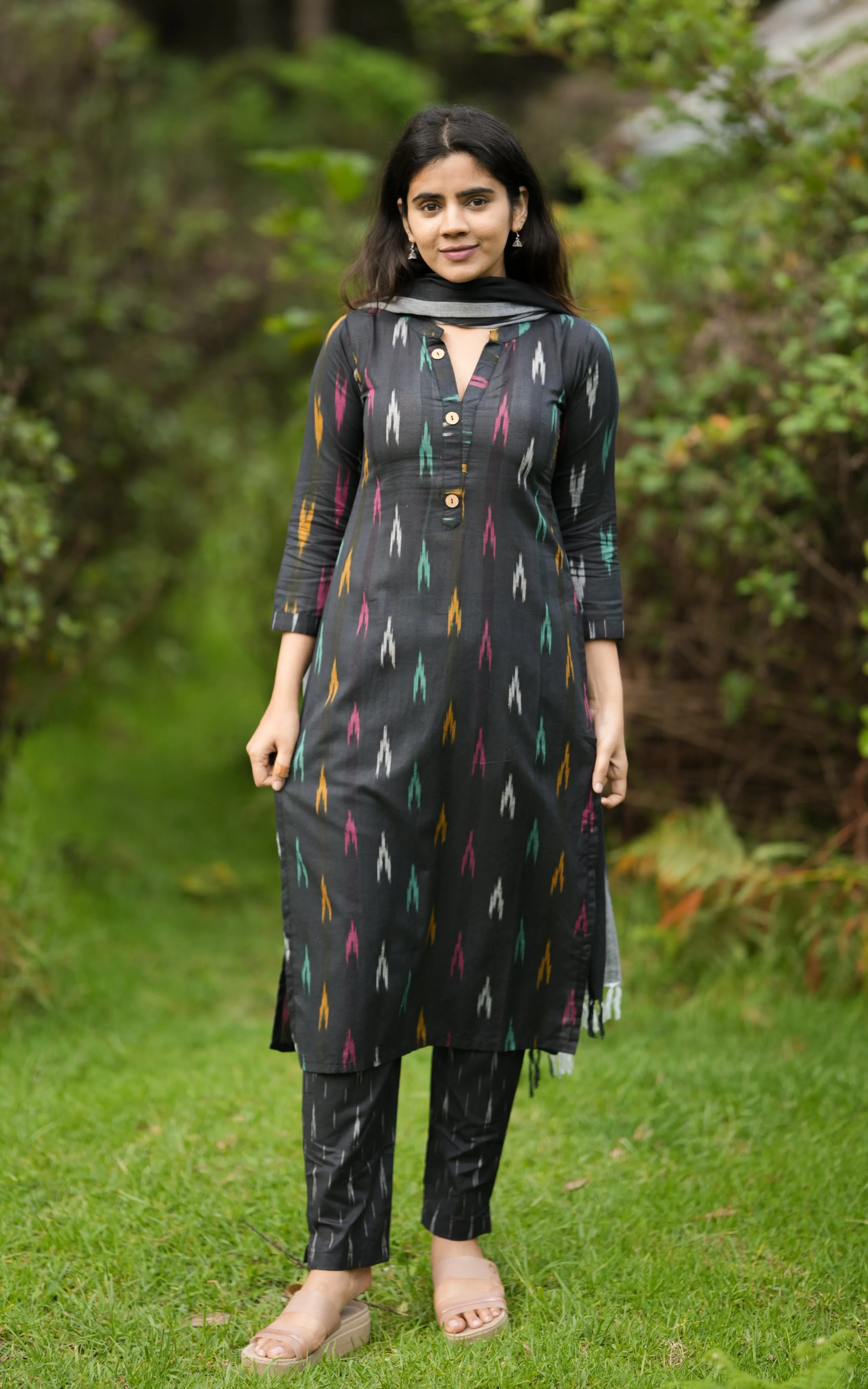 Chaindhavi Black (Kurti Pant Dupatta)