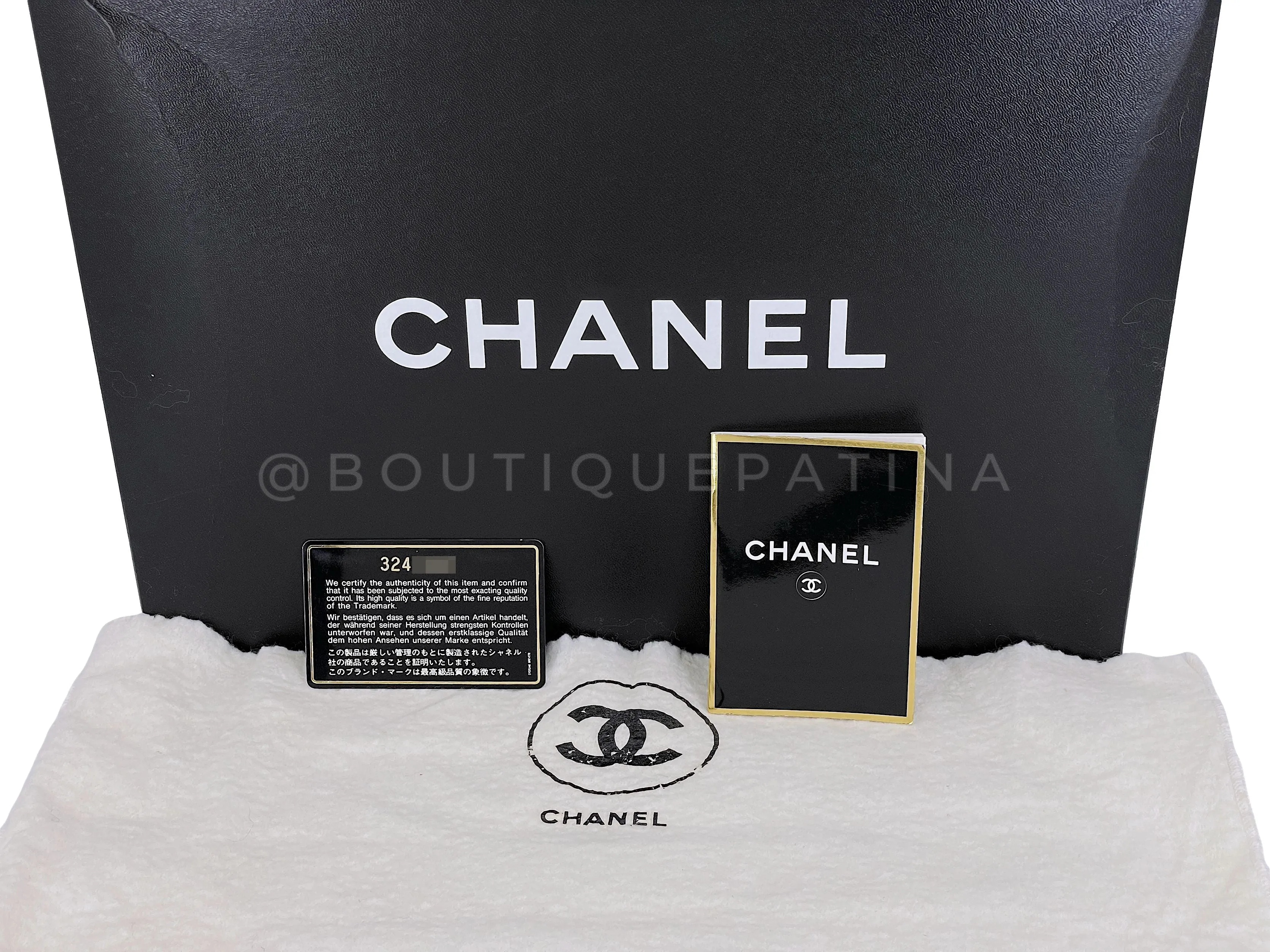 Chanel 1994 Vintage Black Caviar Jumbo Classic Flap Bag 24k GHW