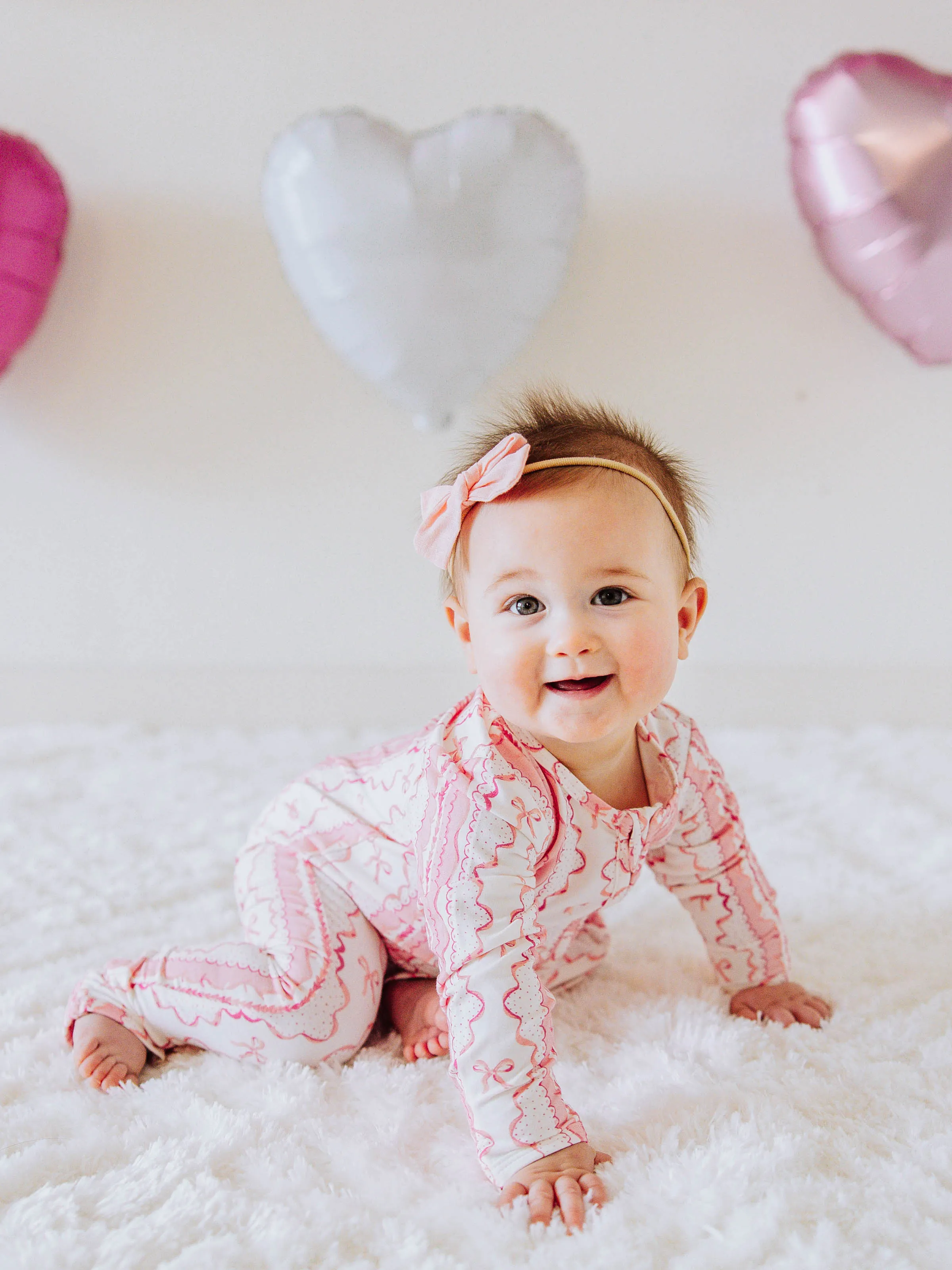 Cloud Layette - Pink Lace