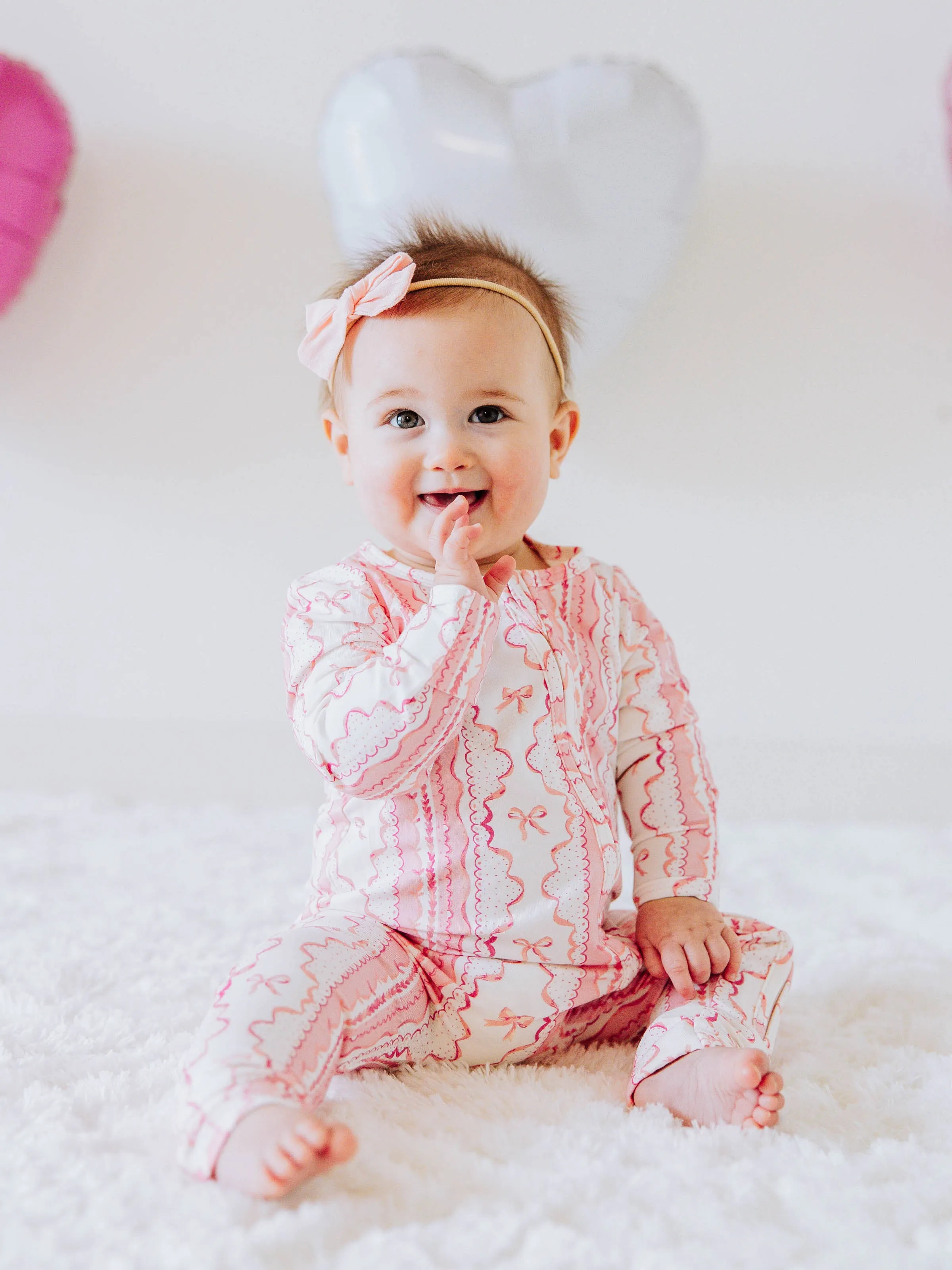 Cloud Layette - Pink Lace