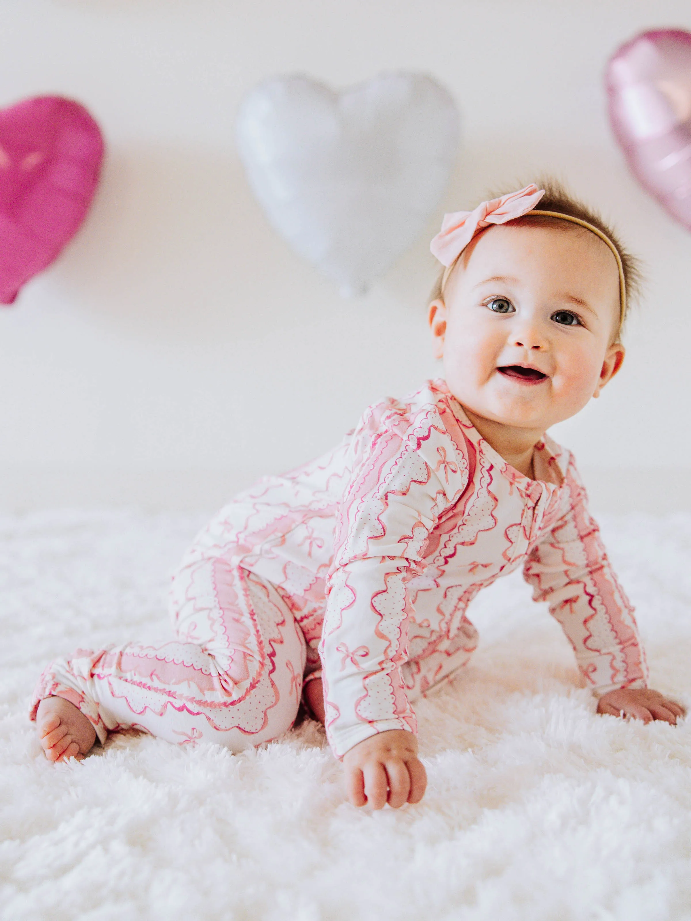 Cloud Layette - Pink Lace