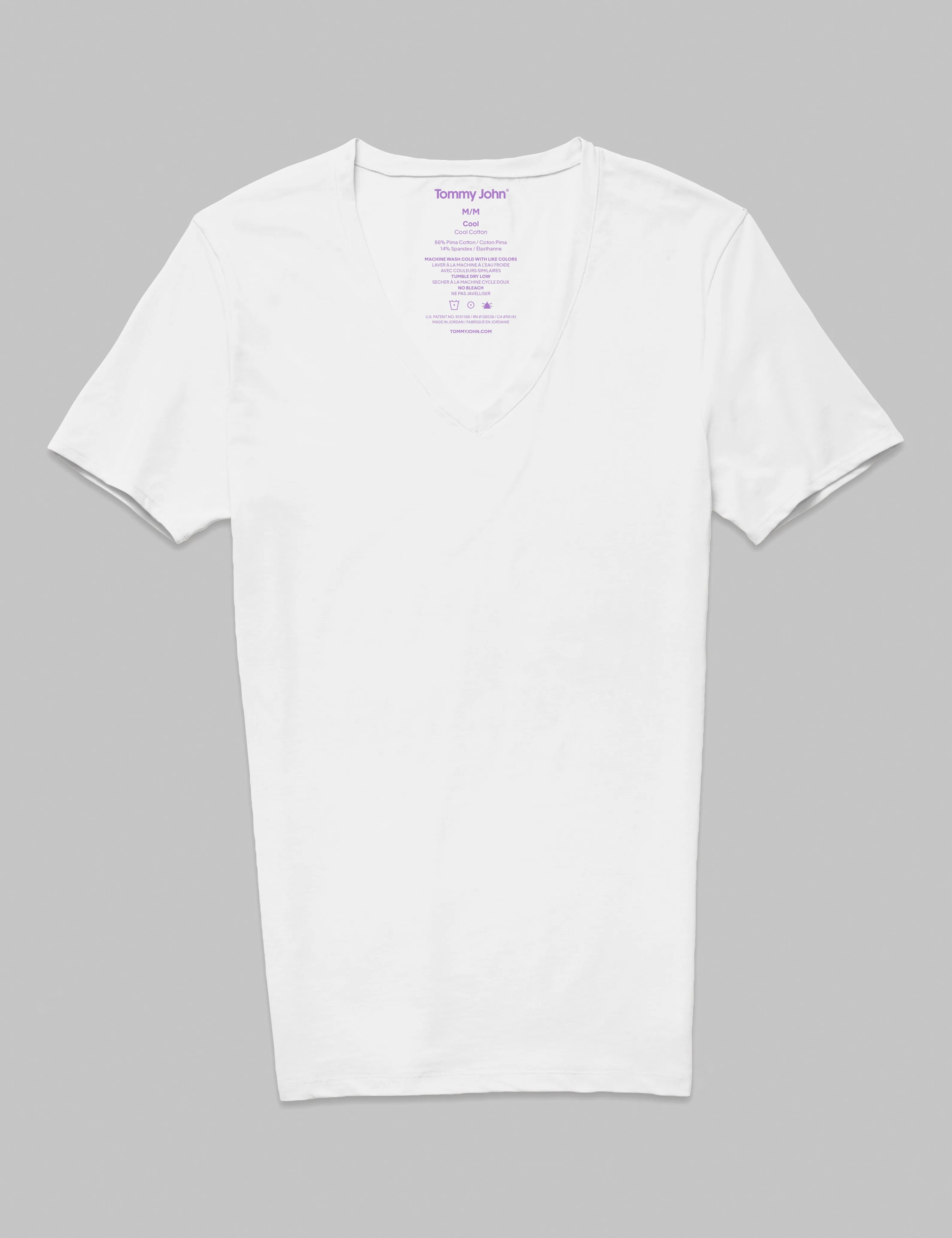 Cool Cotton Deep V-Neck Stay-Tucked Undershirt (3-Pack)